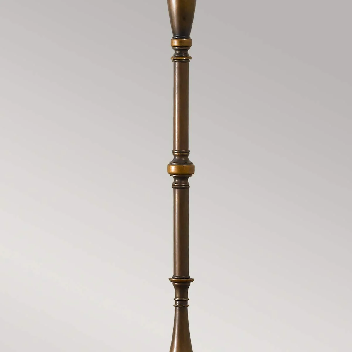 Lincolndale 1-flammige Stehlampe - Astralbronze mit natürlichem Schirm - Image 4