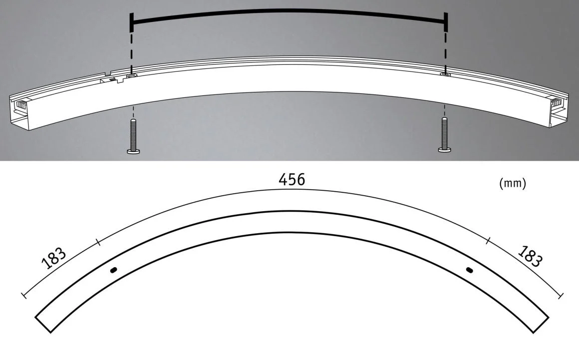 Linion Lichtkanal 90 ° 24V 2x6,5W 3000K Chrom matt - Image 9