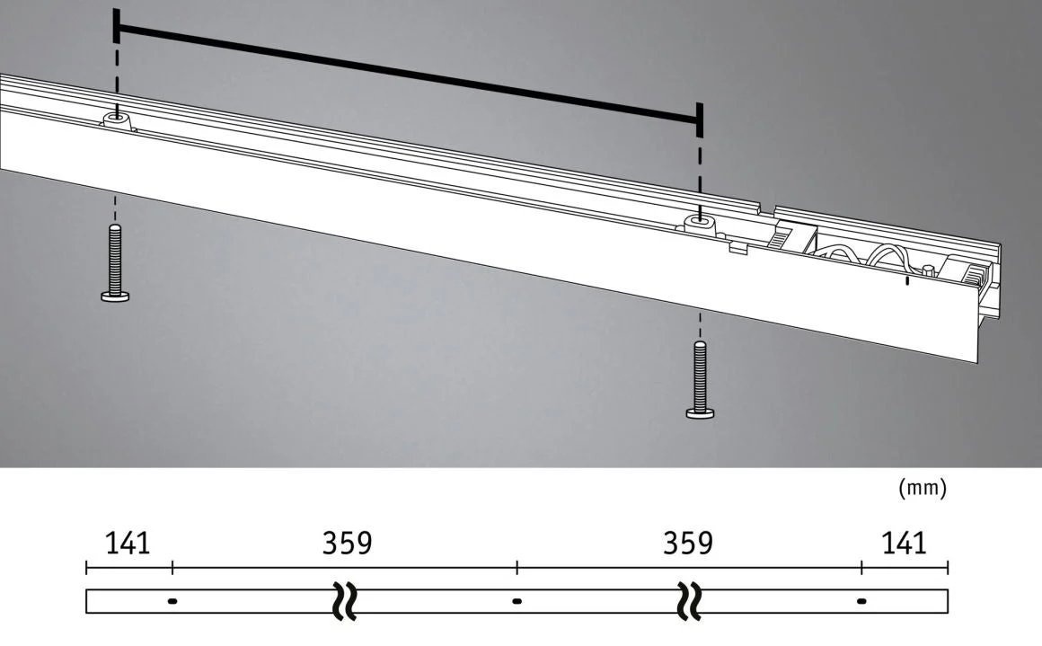 Linion Lichtkanal Lichtkanal 1m 24V 17W 3000K Chrom matt - Image 11