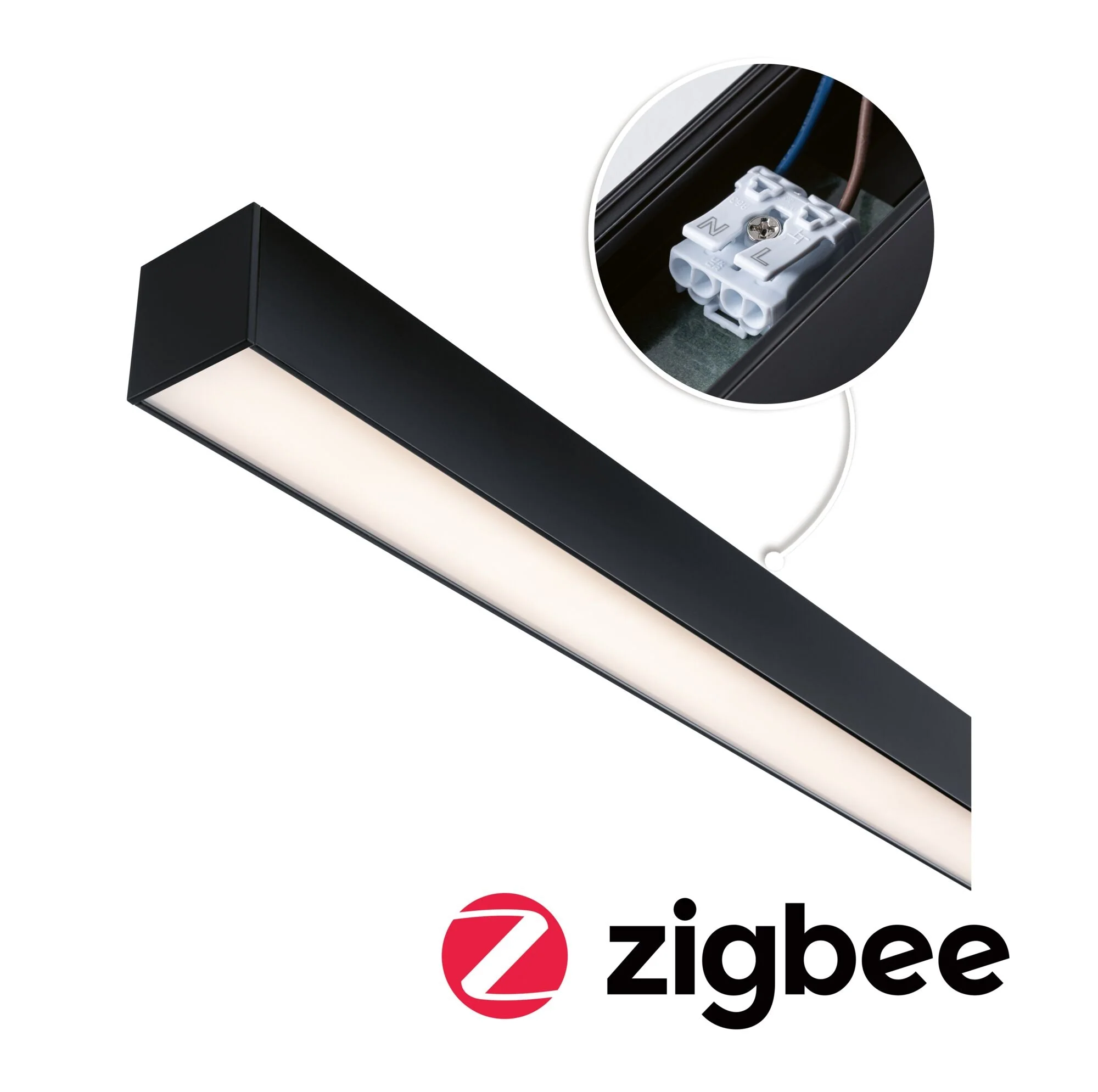 Linion Power Channel Zigbee 230/24V 150VA Signalschwarz 1m