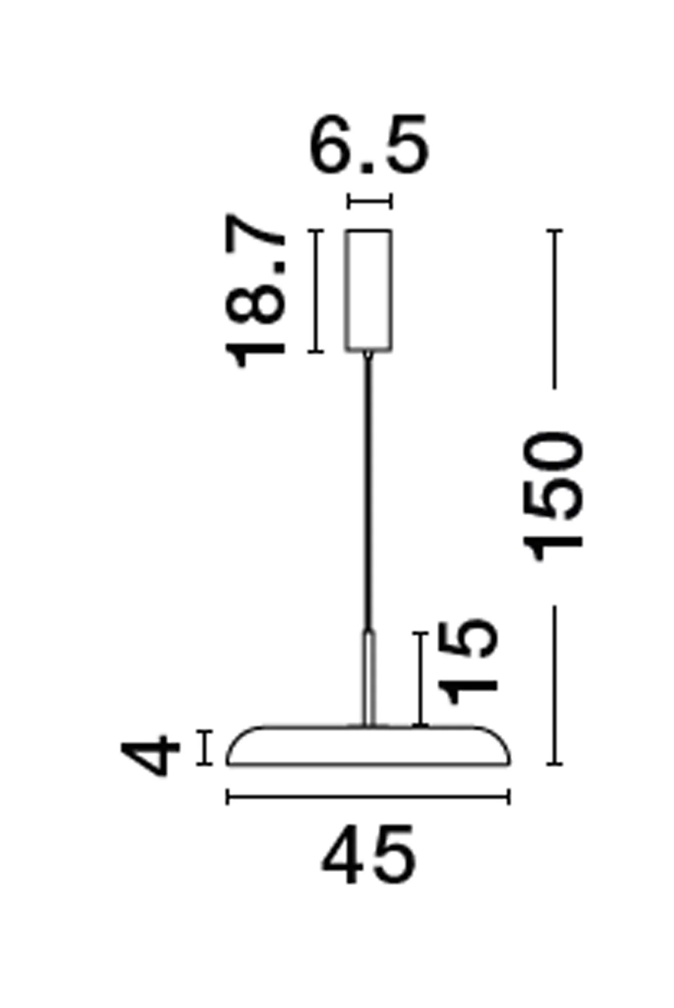 LINUS Pendelleuchte 40 Watt 450 mm 3000 Kelvin dimmbar - Image 8