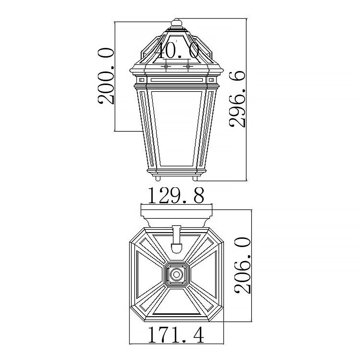 Londontowne 1-flammige Wandlaterne - Verwitterte Kastanie - Image 6