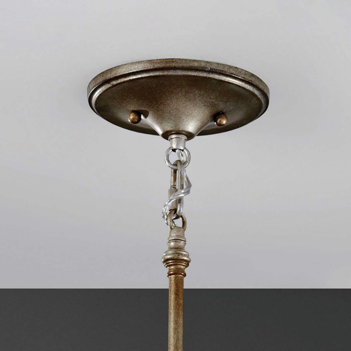 Lucia 1-flammige Mini-Pendelleuchte - Brüniertes Silber - Image 4