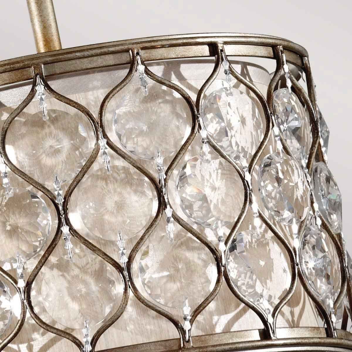 Lucia 1-flammige Pendelleuchte - Brüniertes Silber - Image 3