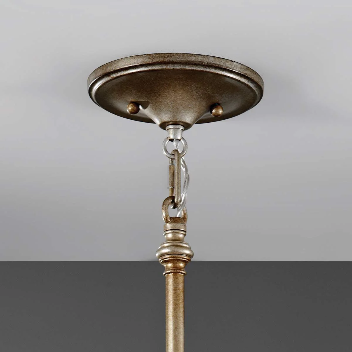 Lucia 1-flammige Pendelleuchte - Brüniertes Silber - Image 5