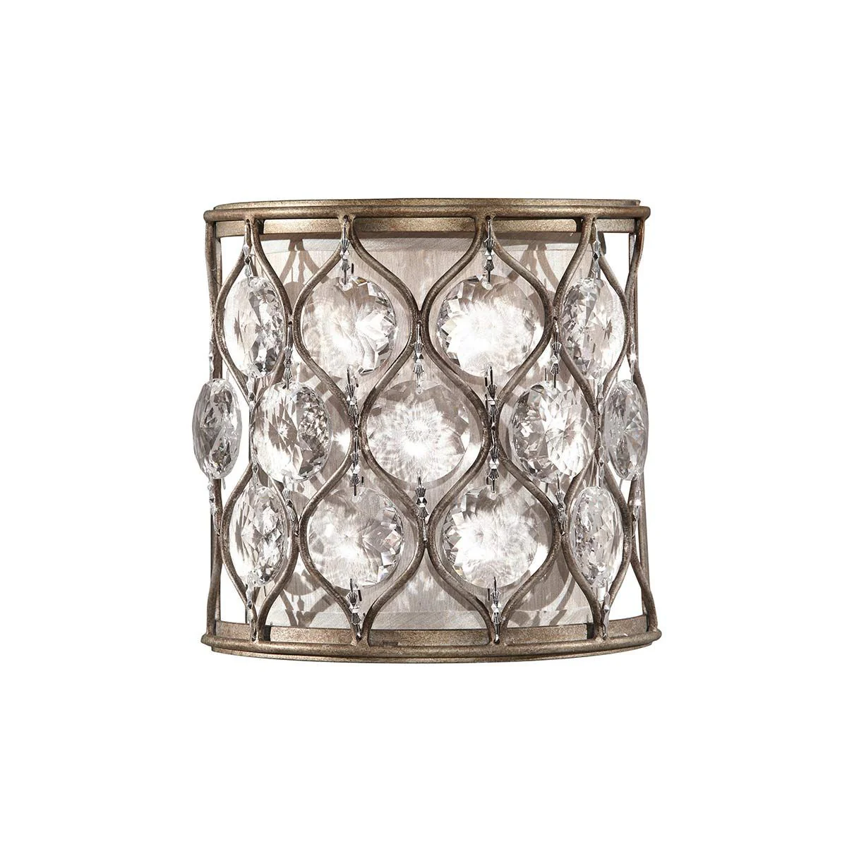 Lucia 1-flammige Wandleuchte - Brüniertes Silber