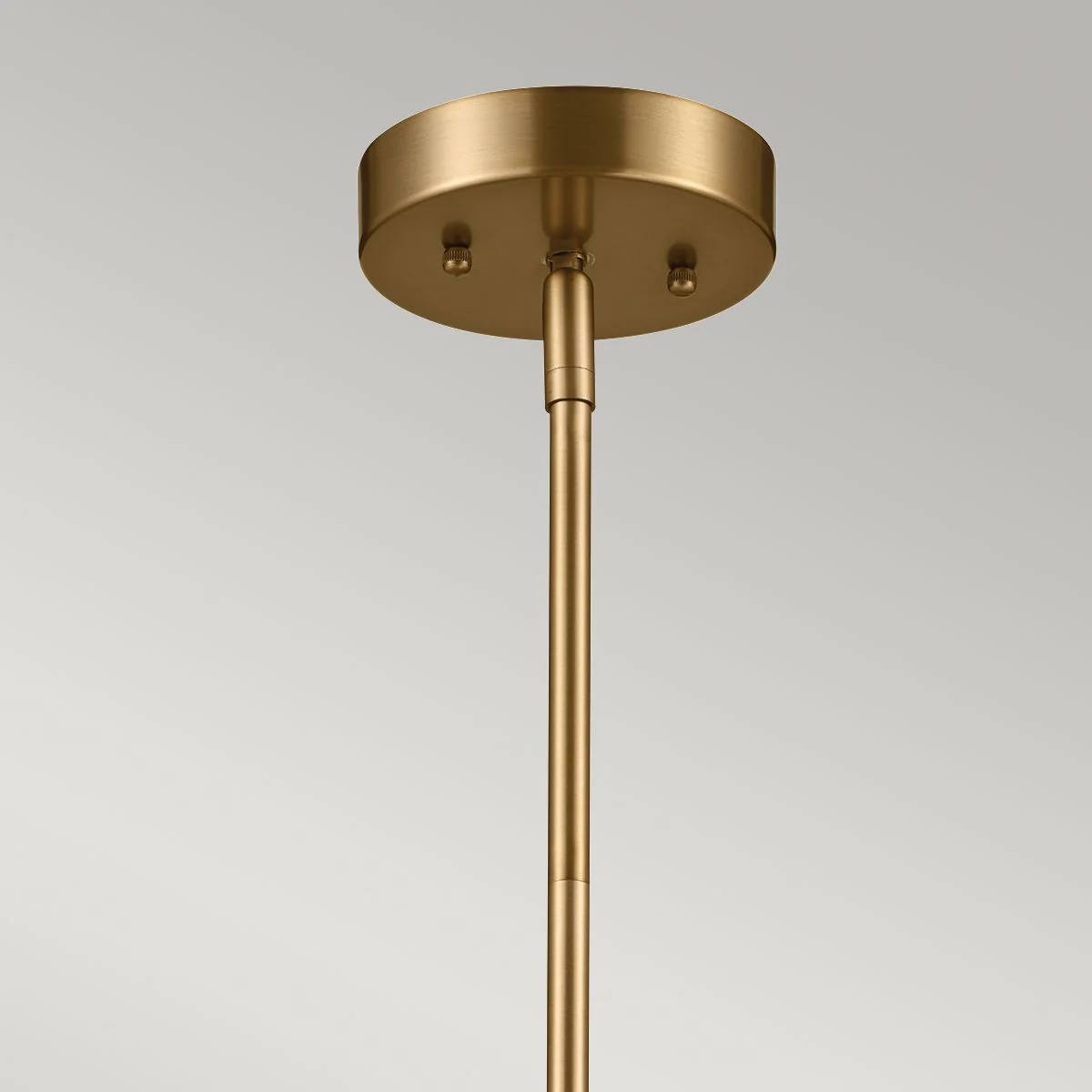 Luella 3lt Pendelleuchte mit zwei Halterungen, gebürstetes Naturmessing - Image 5