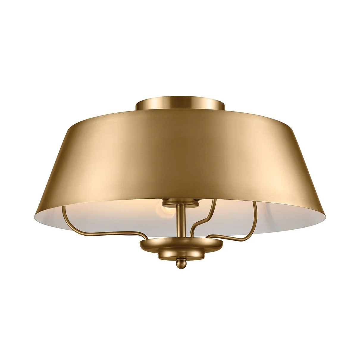 Luella 3lt Pendelleuchte mit zwei Halterungen, gebürstetes Naturmessing - Image 8