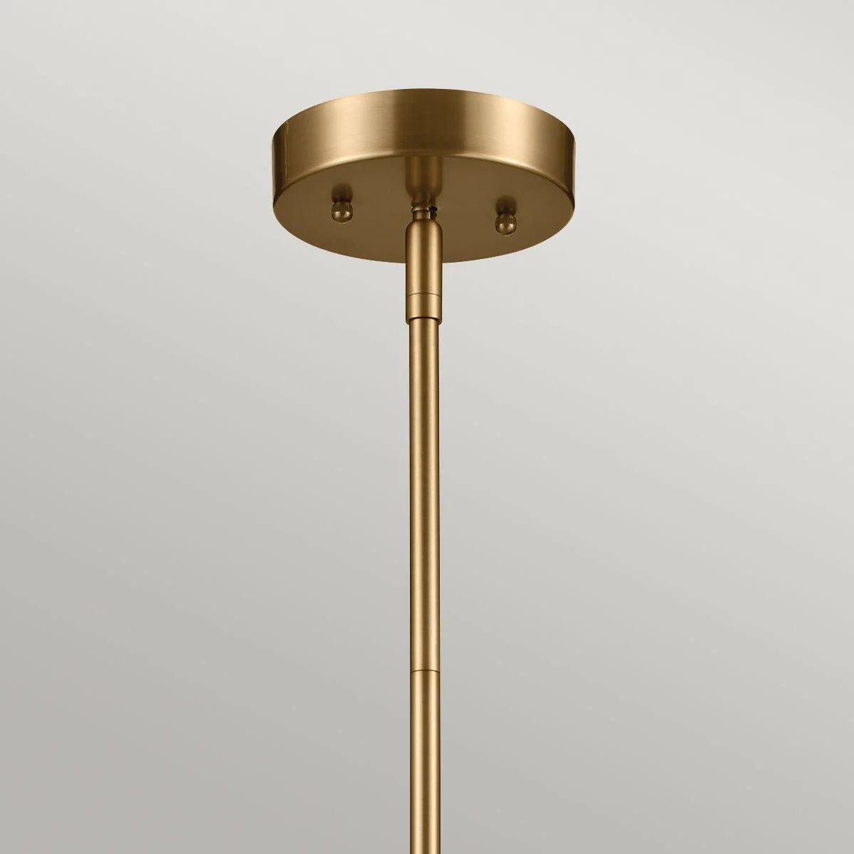 Luella 4lt Pendelleuchte mit zwei Halterungen, gebürstetes Naturmessing - Image 6