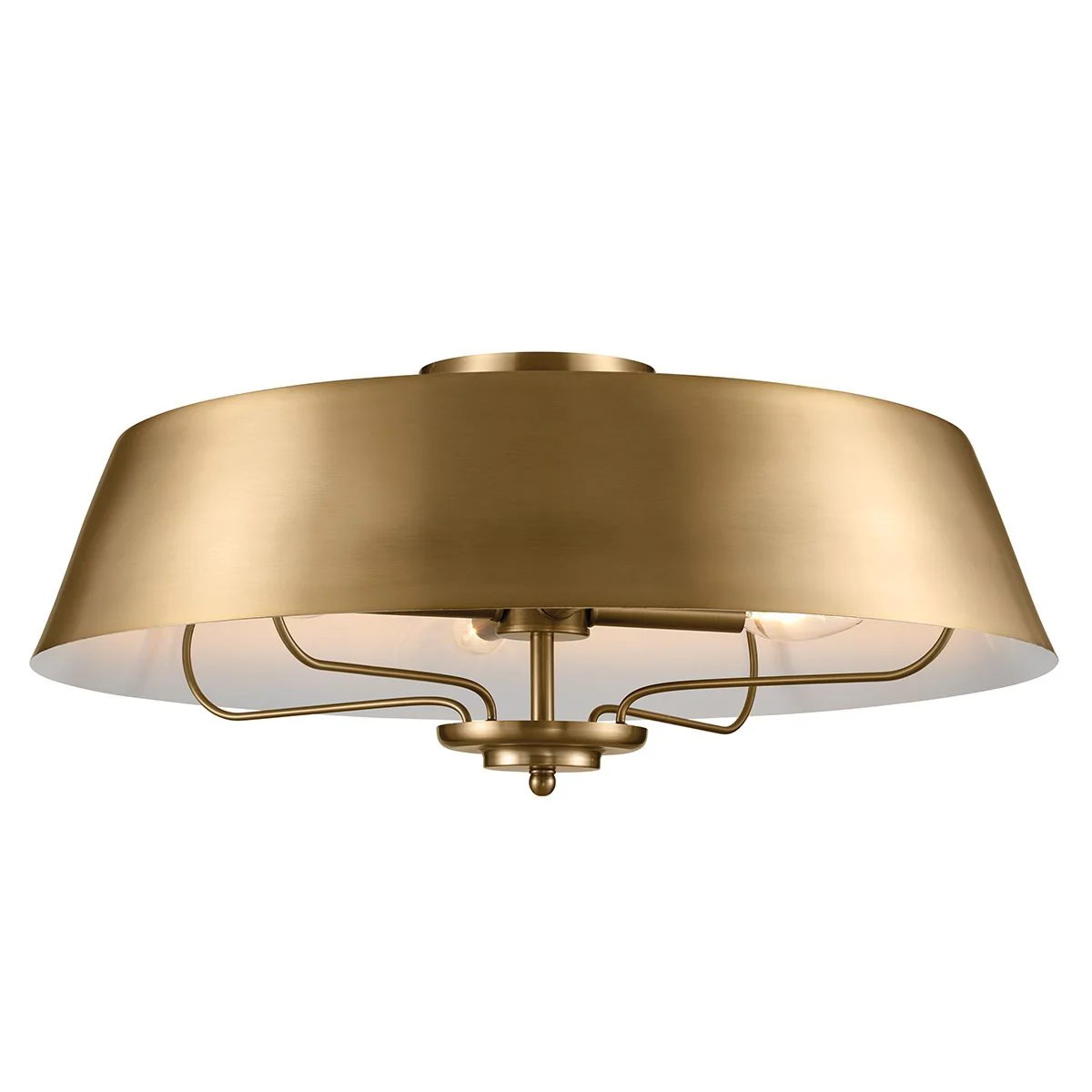 Luella 4lt Pendelleuchte mit zwei Halterungen, gebürstetes Naturmessing - Image 9