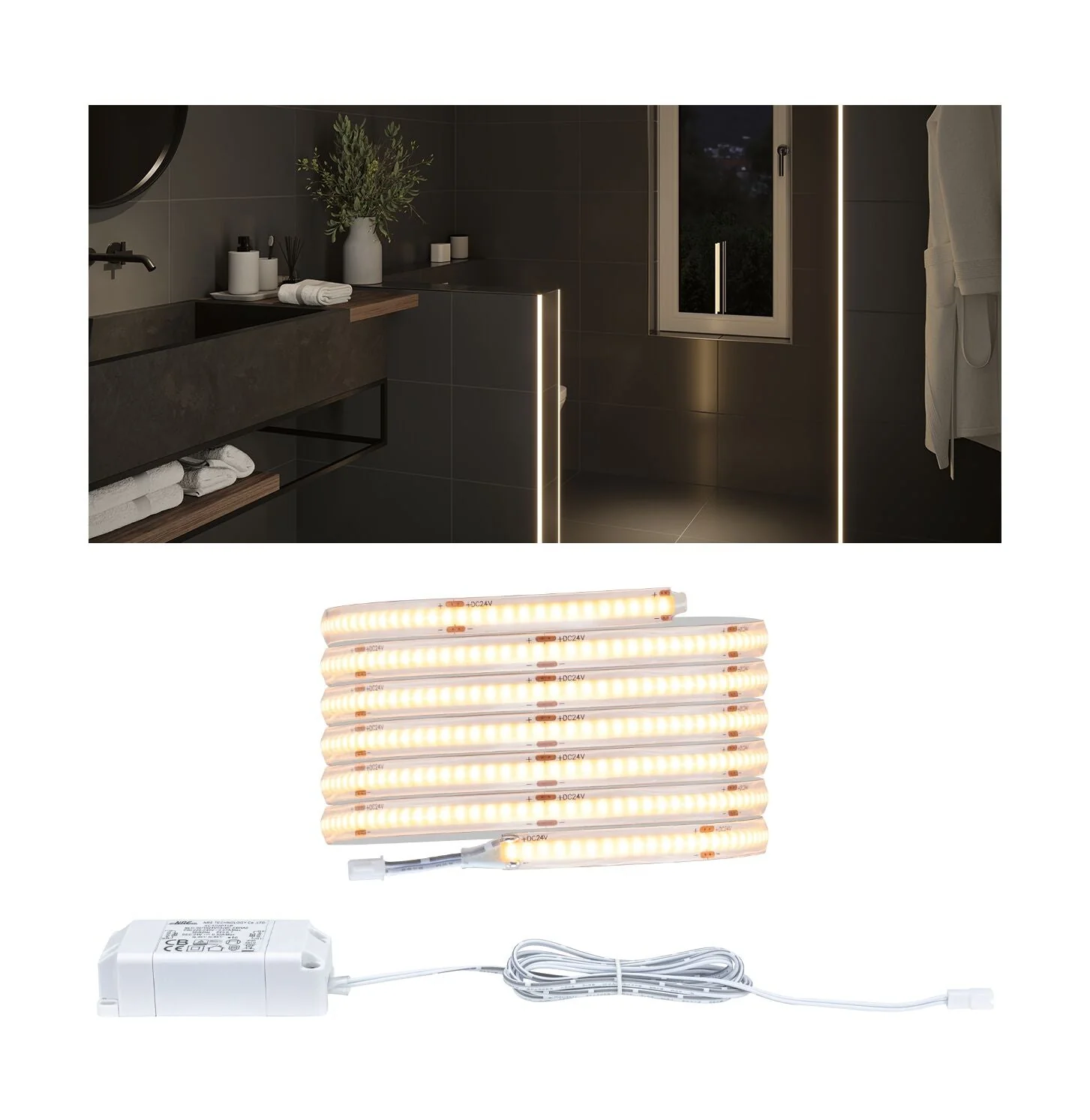 LumiTiles Full-Line COB Slim 2m IP44 6W 230lm/m 280 LEDs/m 2700K 7VA