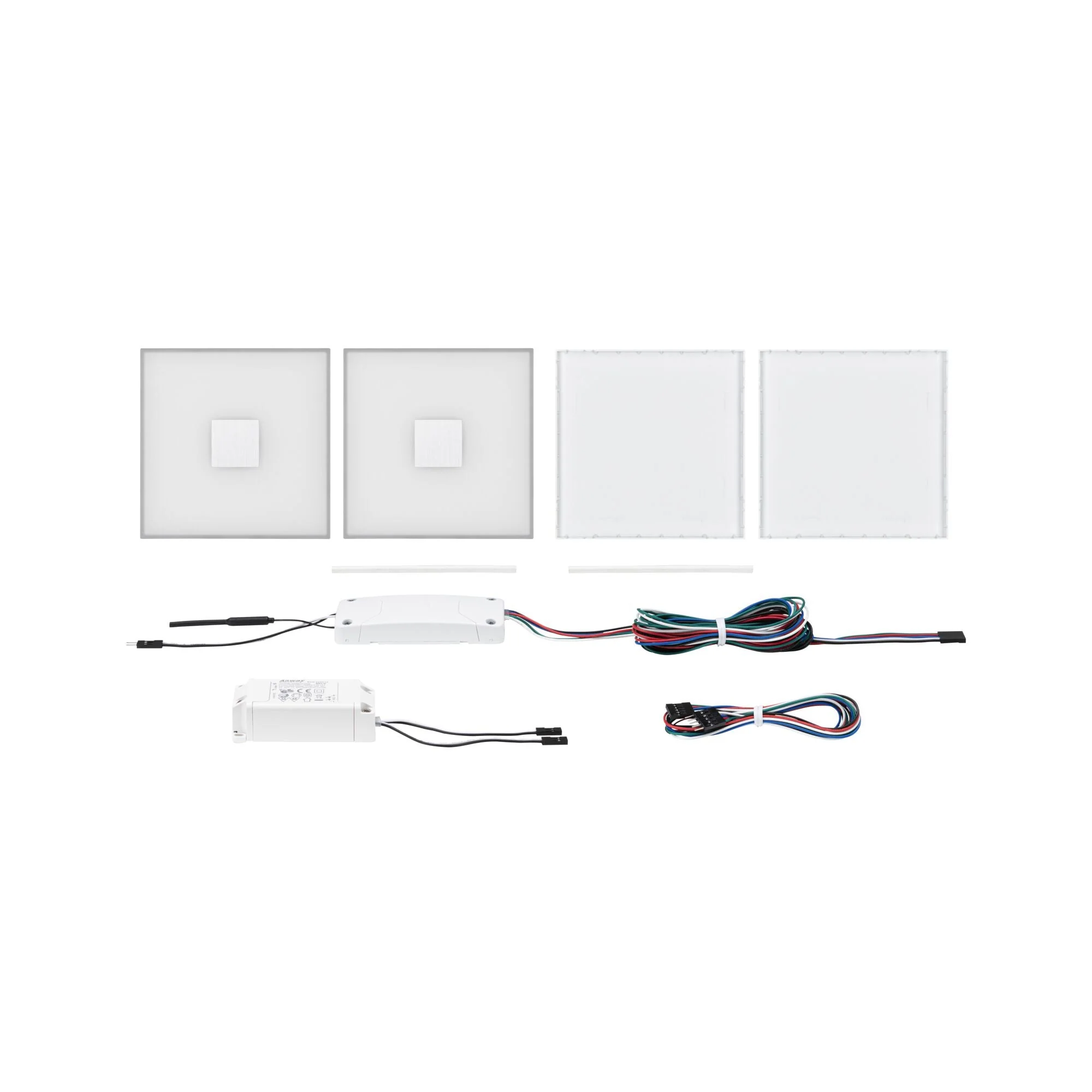 LumiTiles Square 2er-Set IP44 100x10mm 2x12lm 230/12V 2x0,8W dimmbar RGBW+ Weiß Kunststoff/Aluminium - Image 7