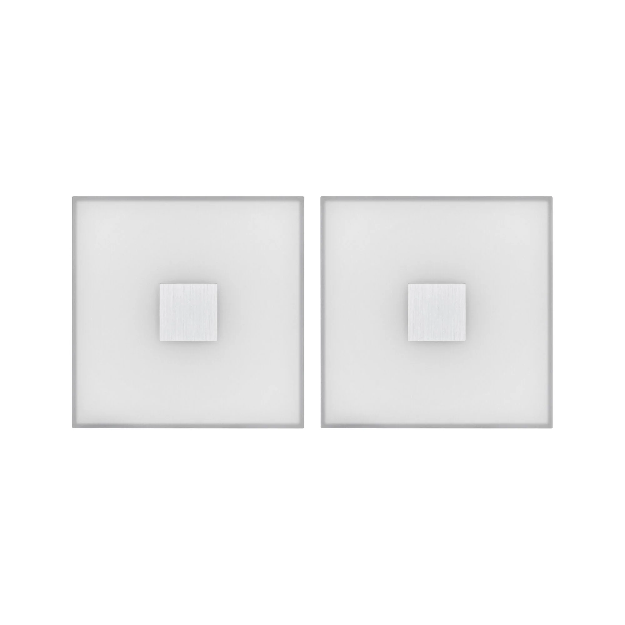 LumiTiles Square 2er-Set IP44 100x10mm 2x20lm 230/12V 2x0,8W 2700K Weiß Kunststoff/Aluminium - Image 4