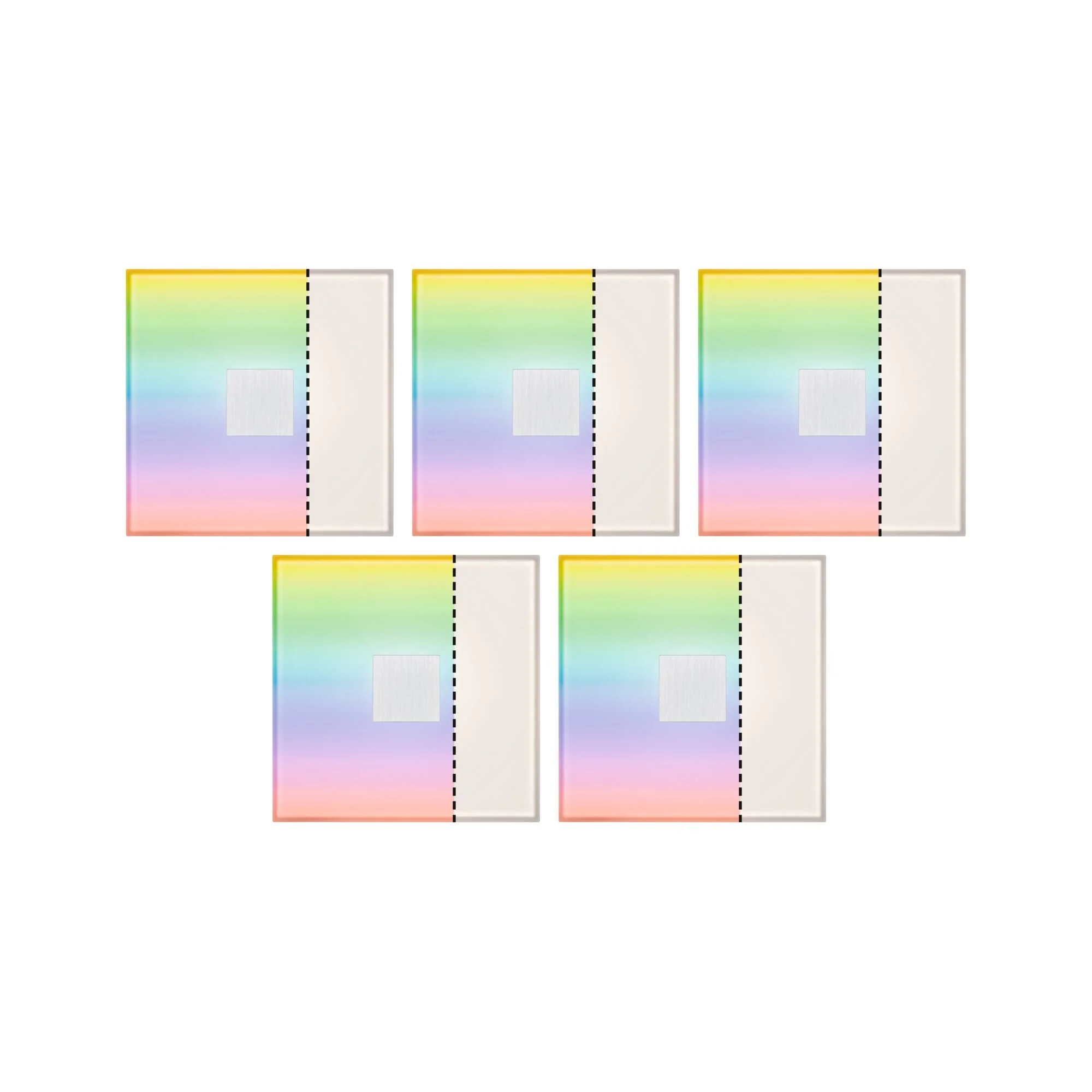 LumiTiles Square 5er-Set IP44 100x10mm 5x12lm 230/12V 5x0,8W dimmbar RGBW+ Weiß Kunststoff/Aluminium - Image 2