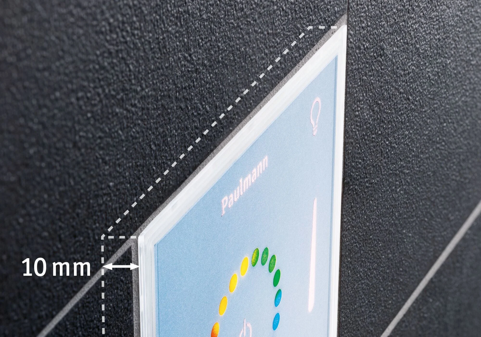 LumiTiles Square Touch Modul IP44 100x10mm RGBW+ Weiß Kunststoff/Aluminium - Image 3