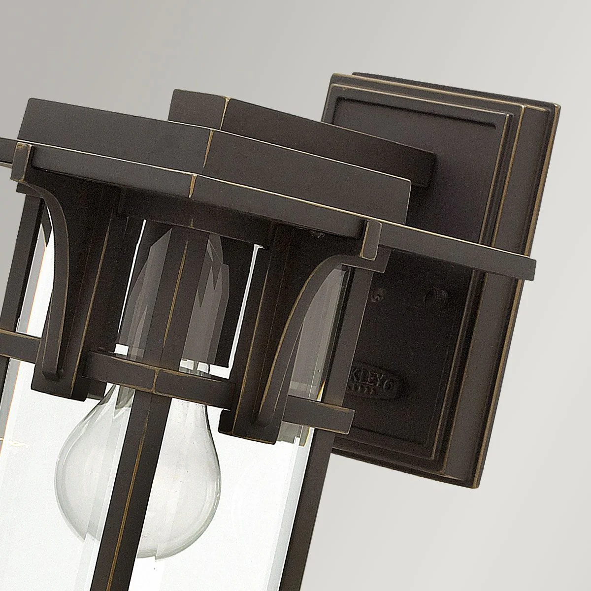 Manhattan Kleine Wandlaterne mit 1 Licht, geölte Bronze - Image 2