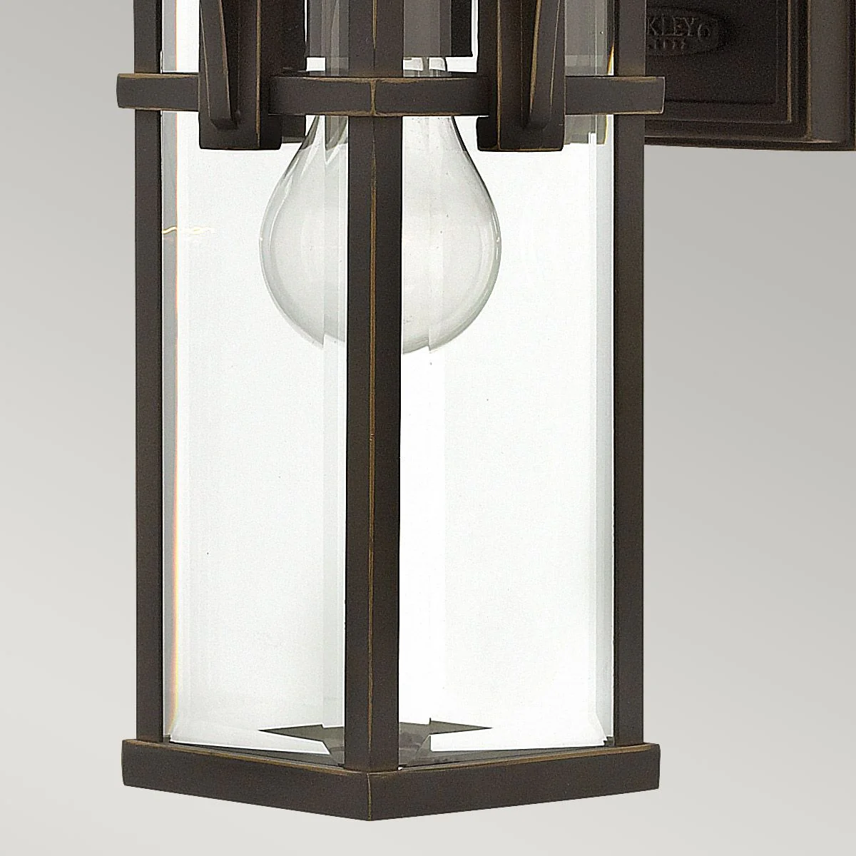 Manhattan Kleine Wandlaterne mit 1 Licht, geölte Bronze - Image 4