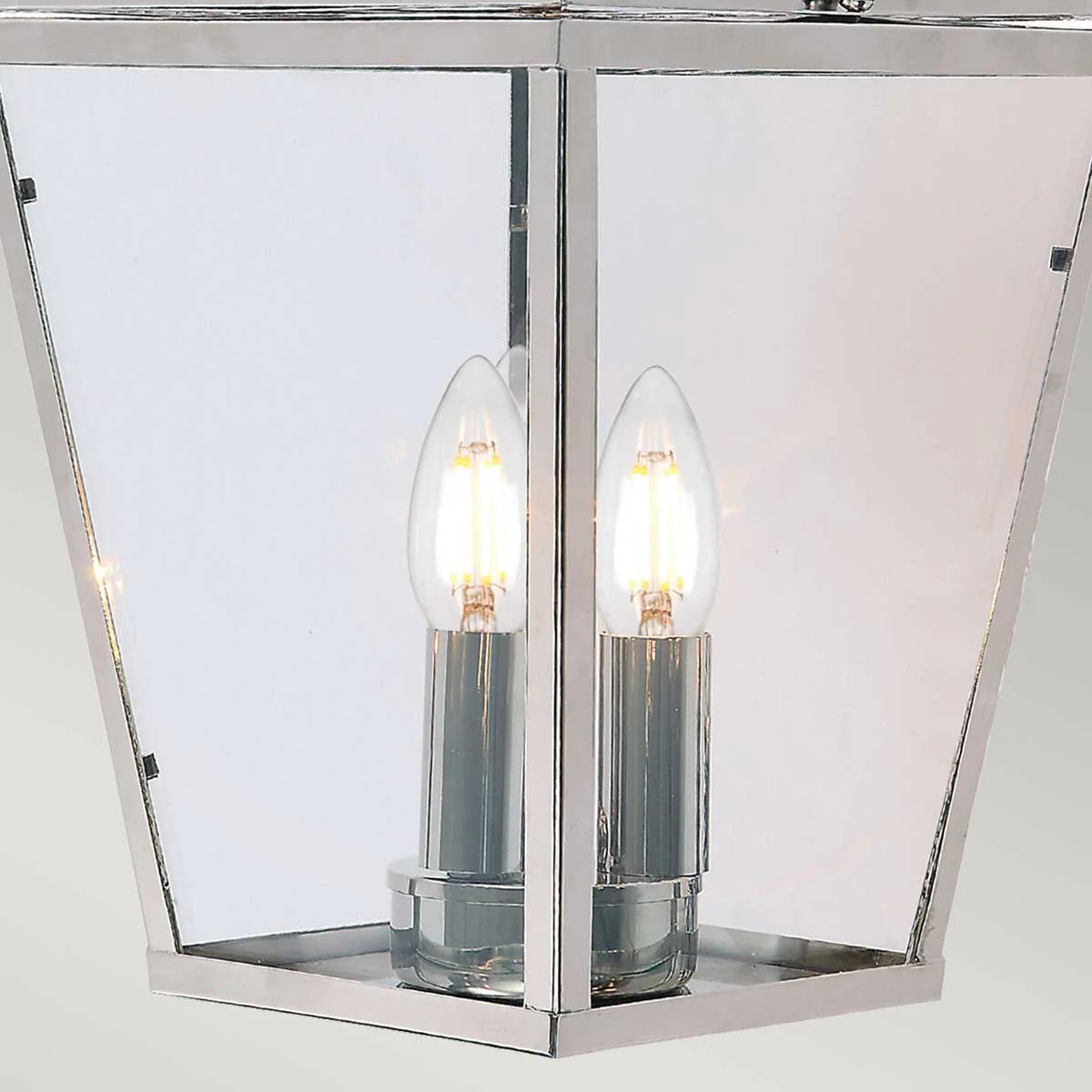 Mansion House Laterne mit Kettenbeleuchtung, 3 Lichter, poliertes Nickel - Image 3