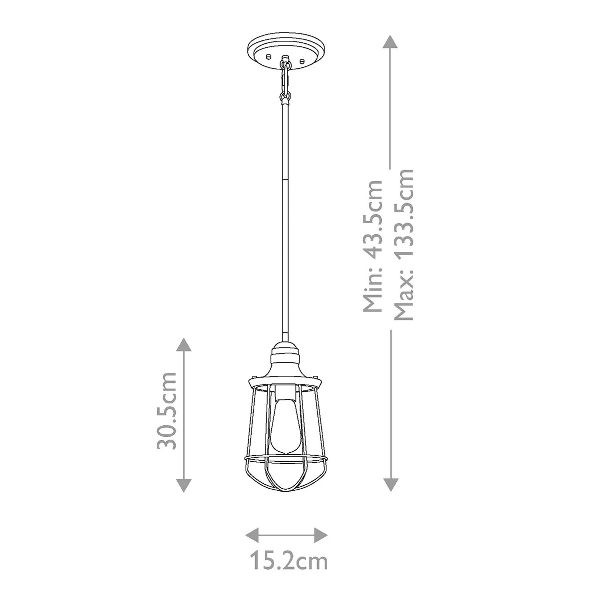 Marine 1-flammige Mini-Pendelleuchte - Innenbereich - Western Bronze - Image 4