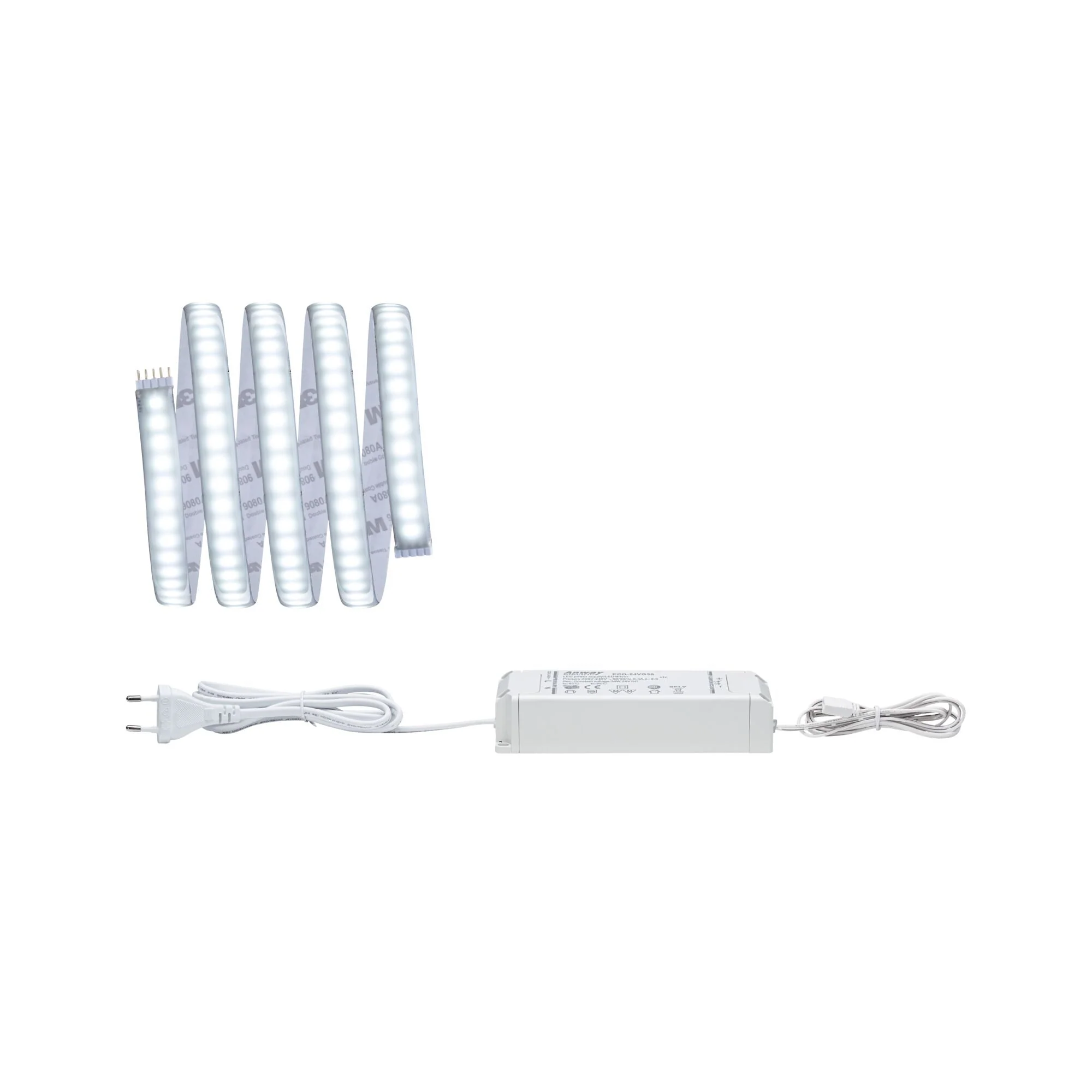 MaxLED 1000 Tageslichtweiß Basisset 1,5m beschichtet IP44 18W 880lm/m 144 LEDs/m 6500K 36VA