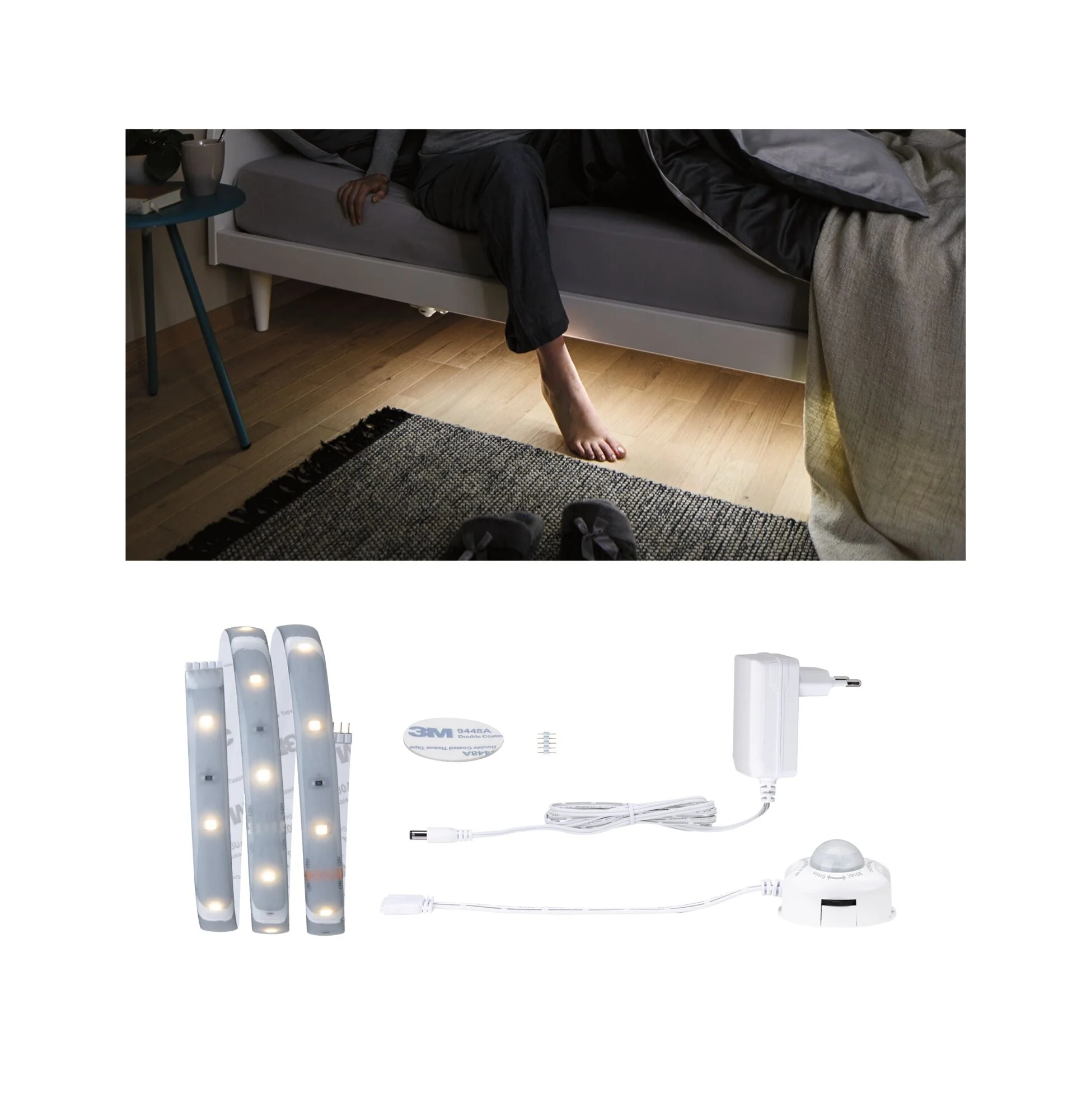 MaxLED 250 Night Comfort Basisset 1m IP44 4W 300lm/m 30 LEDs/m 2700K 12VA