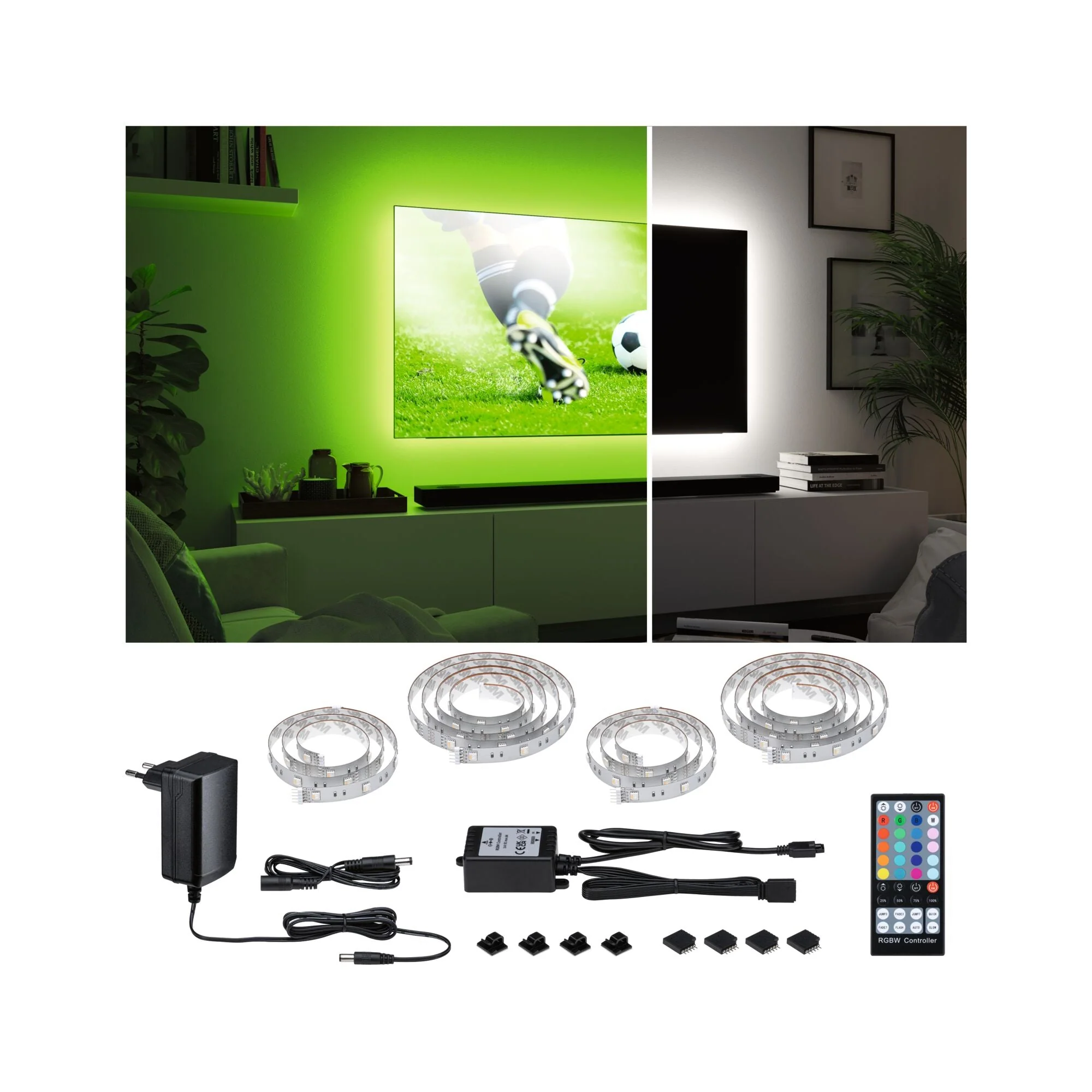 MaxLED 250 TV Comfort  Basisset 55 Zoll 3,6m 20,5W 278lm/m 31 LEDs/m RGBW+ 24VA