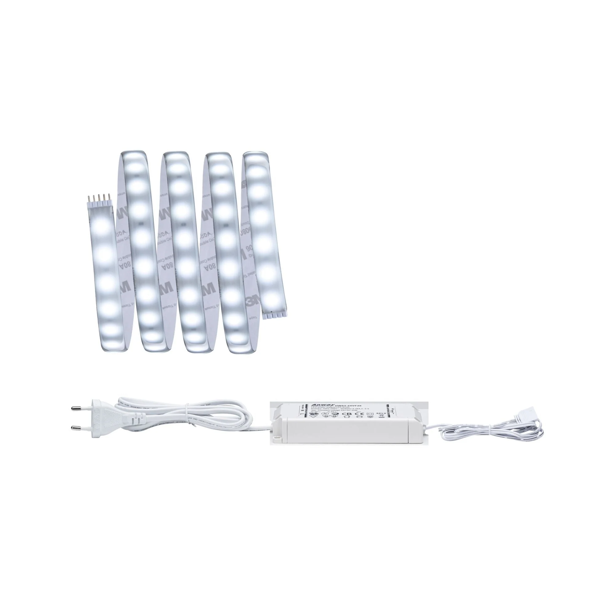 MaxLED 500 Tageslichtweiß Basisset 1,5m beschichtet IP44 9W 440lm/m 72 LEDs/m 6500K 20VA