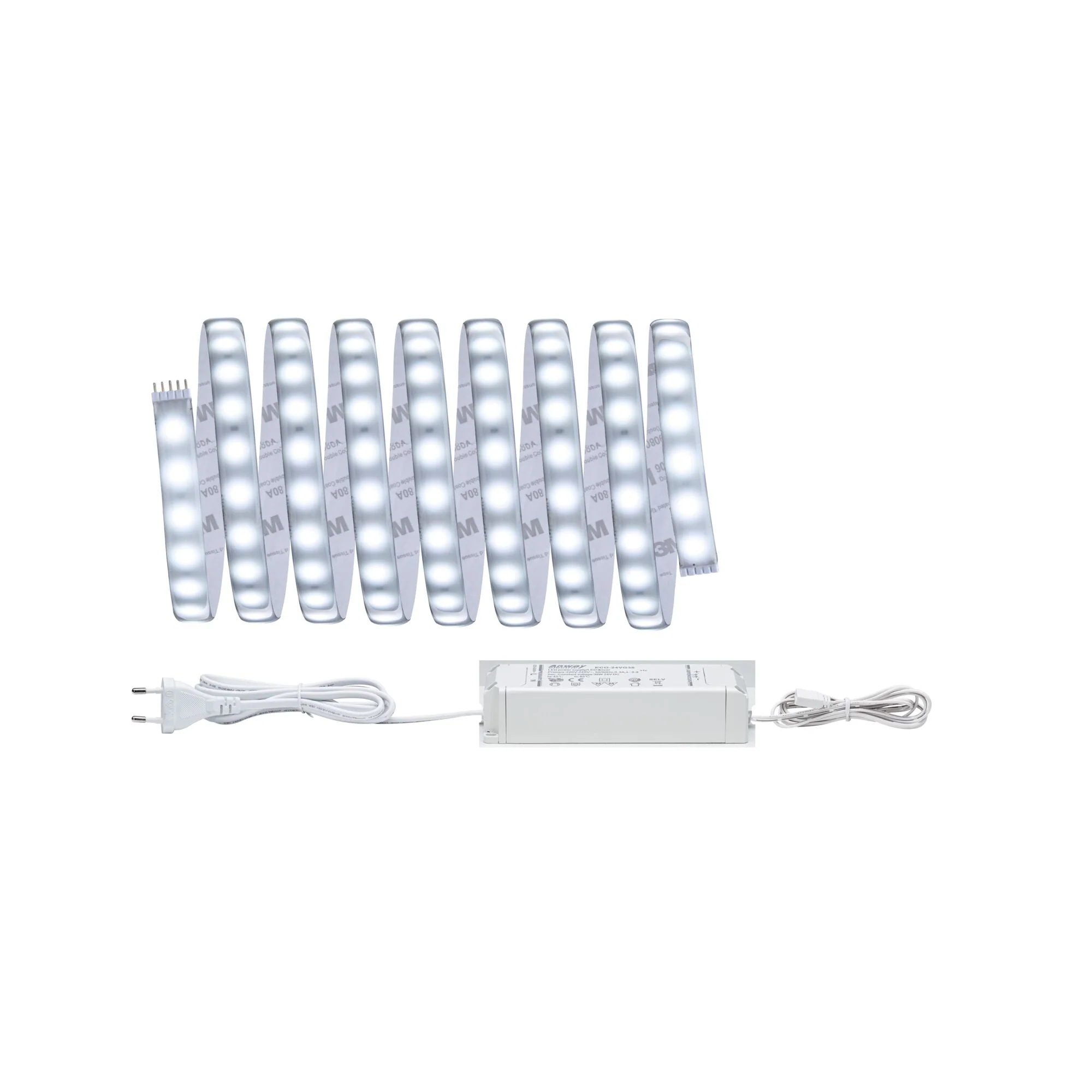 MaxLED 500 Tageslichtweiß Basisset 3m beschichtet IP44 18W 440lm/m 6500K 36VA