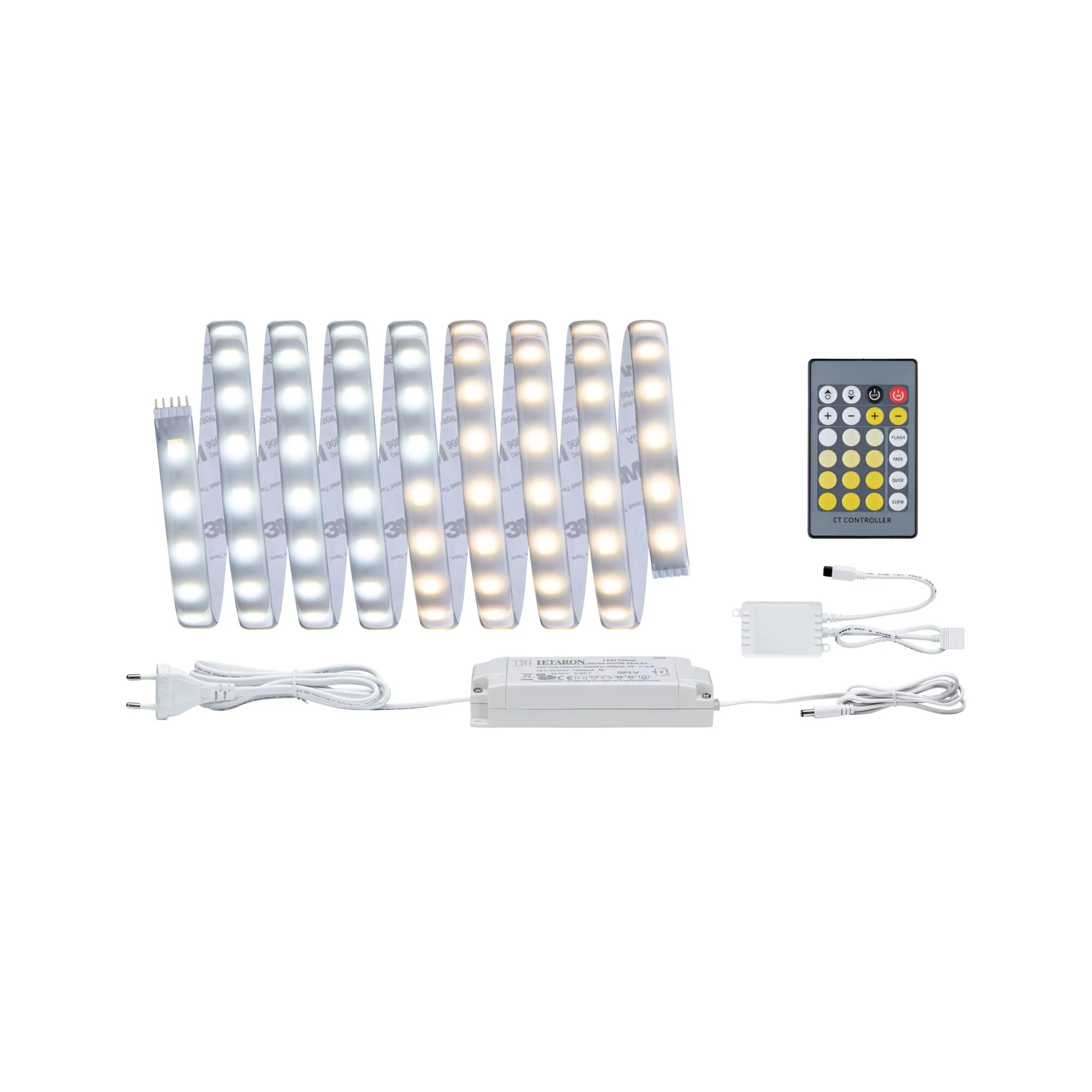 MaxLED 500 Tunable White Basisset 3m beschichtet IP44 20W 470lm/m 60 LEDs/m Tunable White 36VA