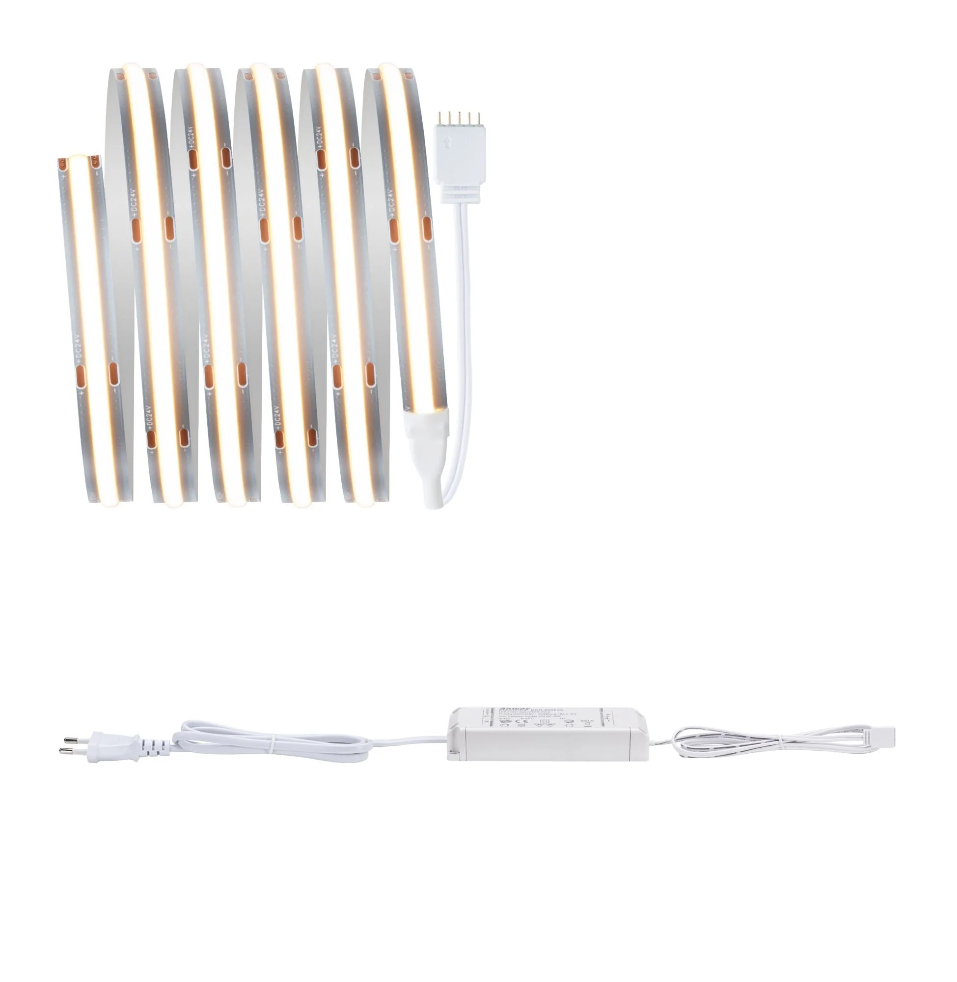 MaxLED 500 Warmweiß COB Basisset 1,5m 10W 500lm/m 480 LEDs/m 2700K 25VA