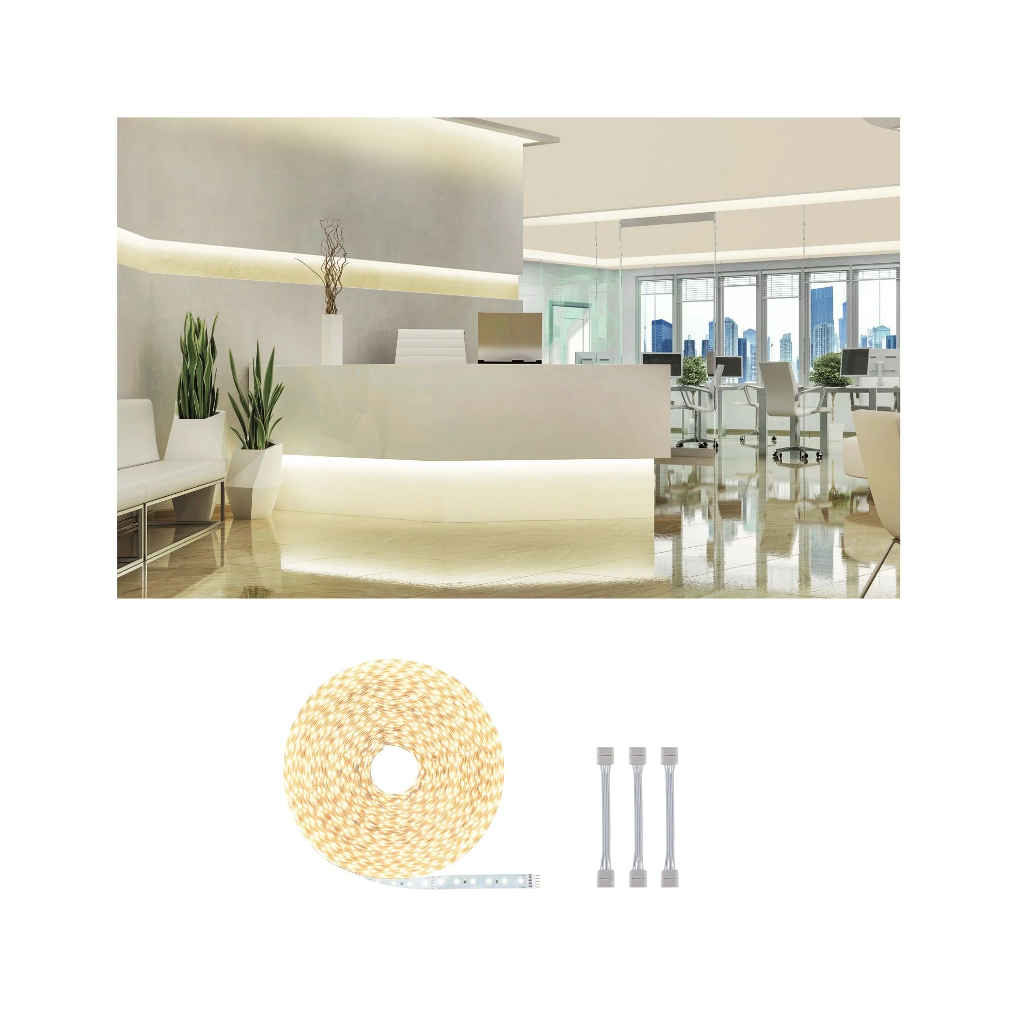 MaxLED 500 Warmweiß Einzelstripe 20m 72W 550lm/m 72 LEDs/m 2700K