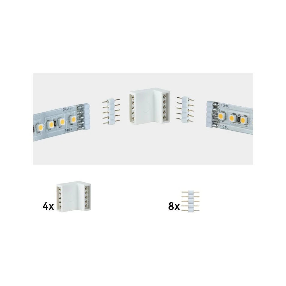MaxLED Eck-Stück 17x16mm max. 144W Weiß
