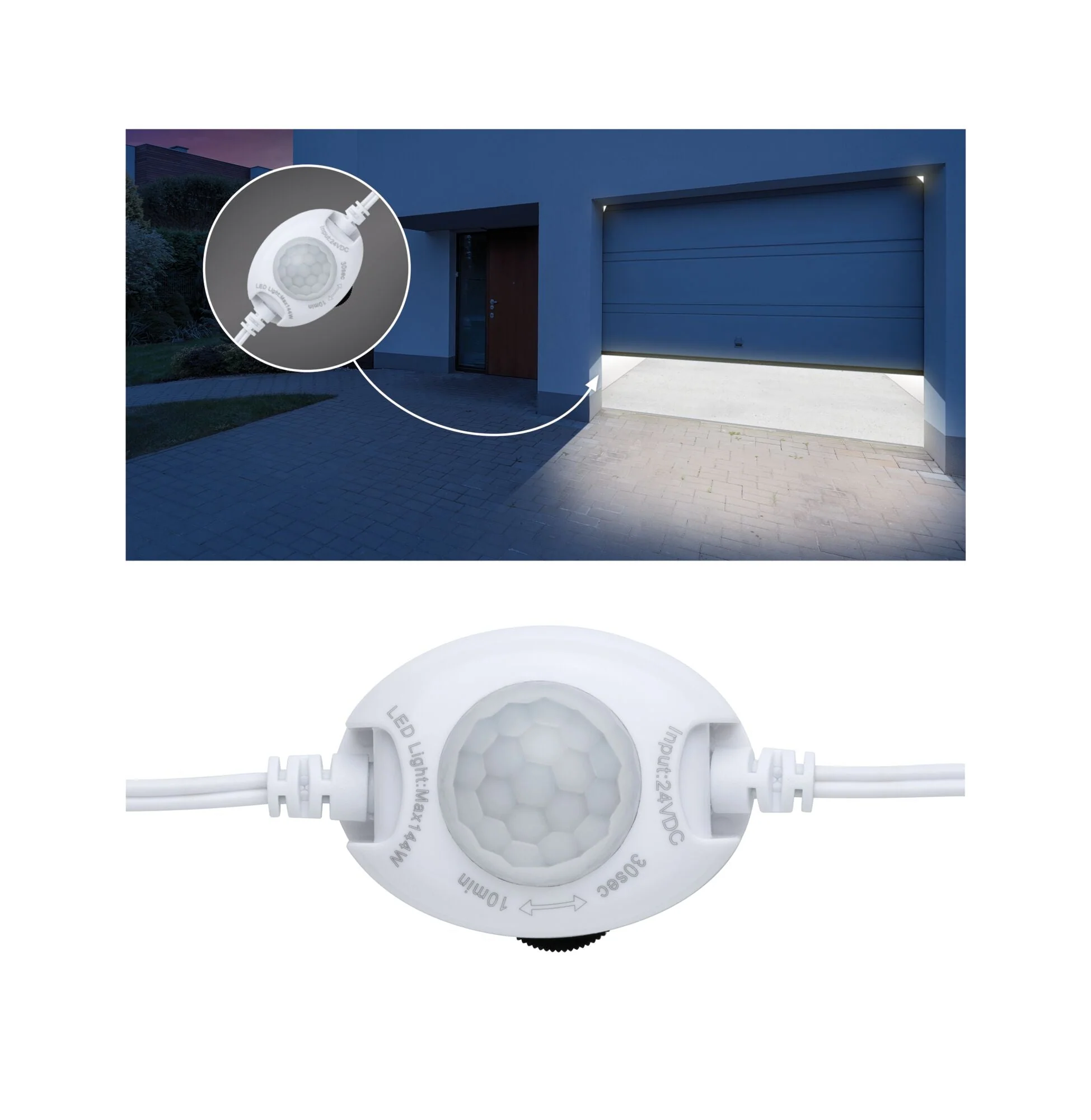 MaxLED Night PIR DC 24V max. 144W Weiß