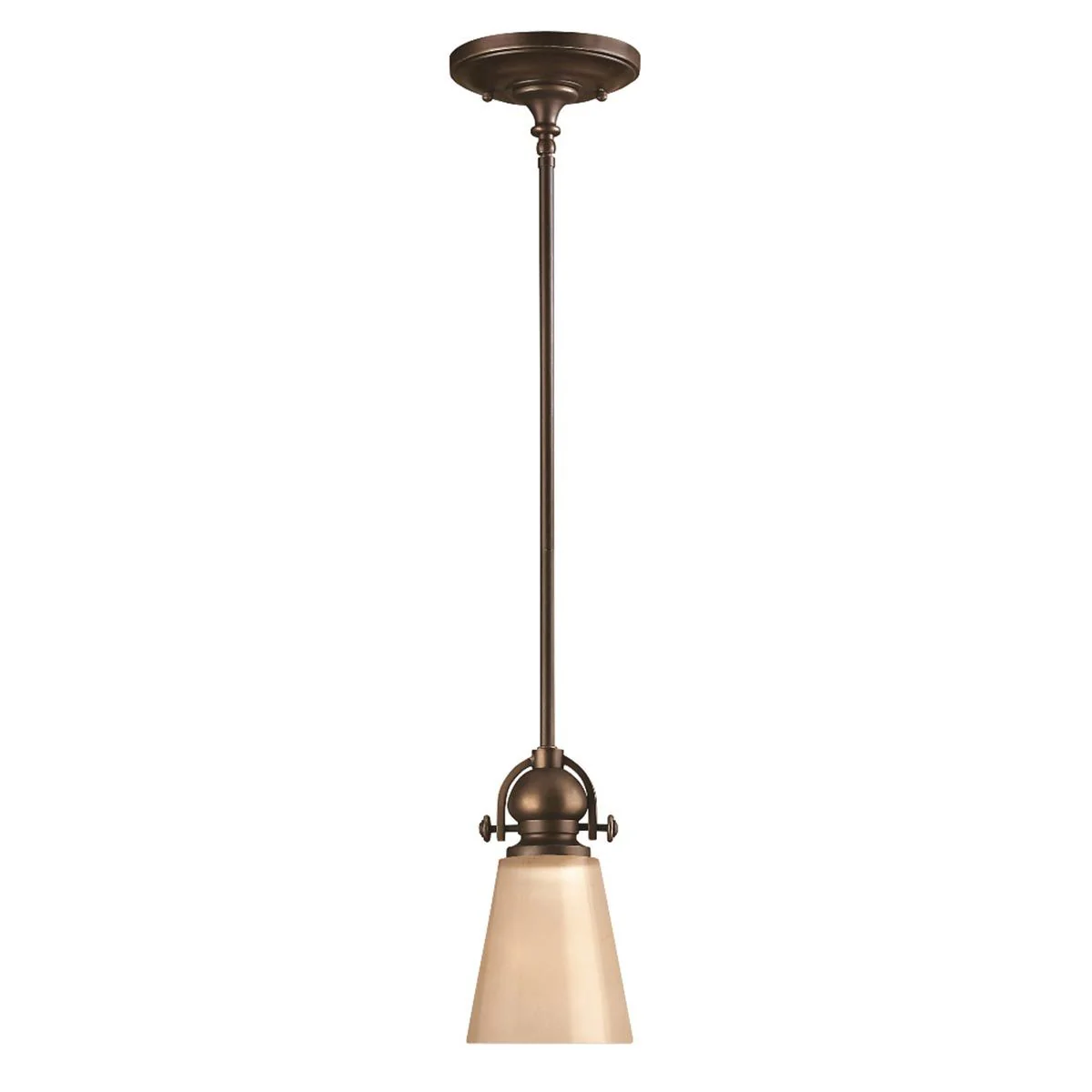 Mayflower 1-flammige Mini-Pendelleuchte - Alte Bronze