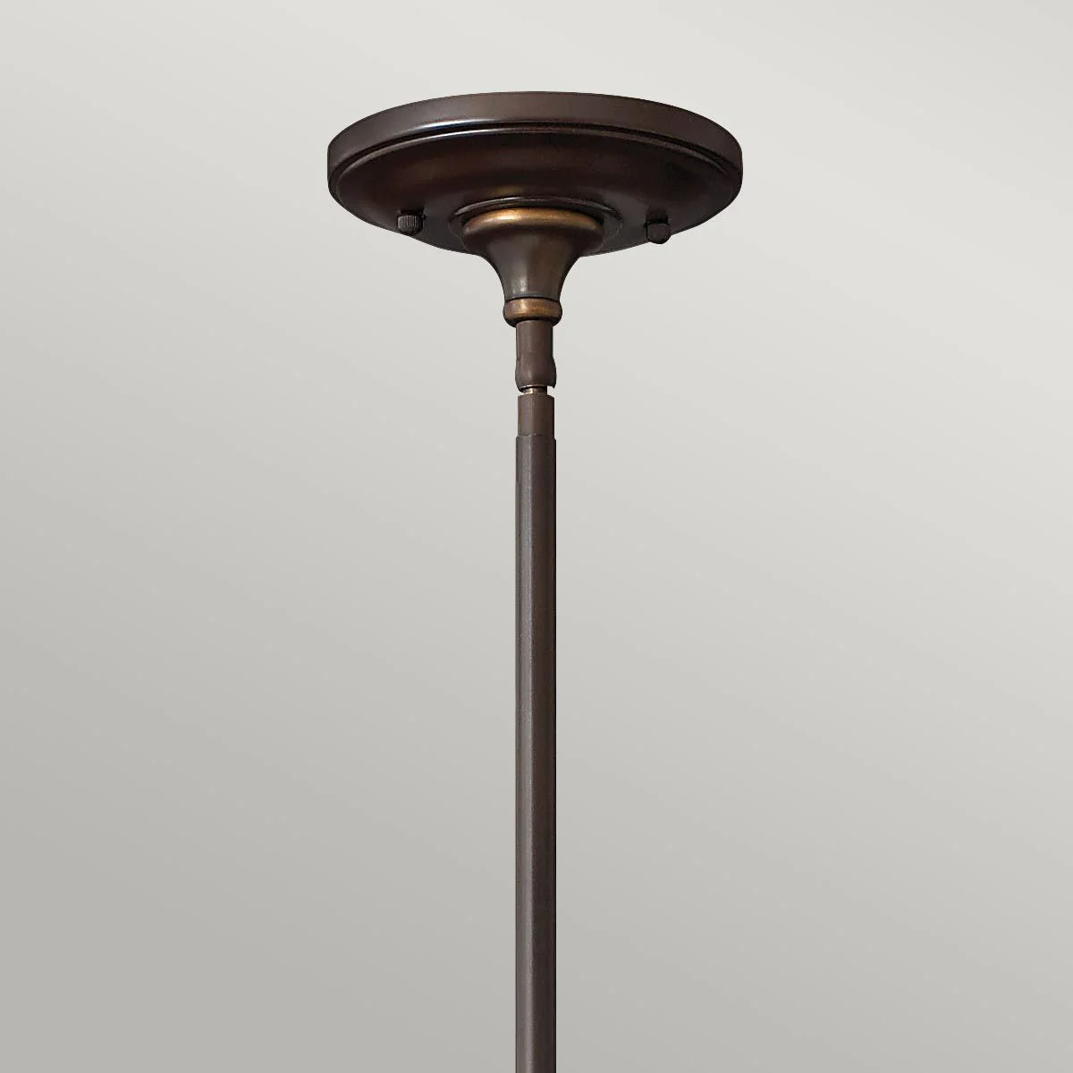 Mayflower 1-flammige Mini-Pendelleuchte - Alte Bronze, Stahl, geätztes Bernsteinglas - Image 3