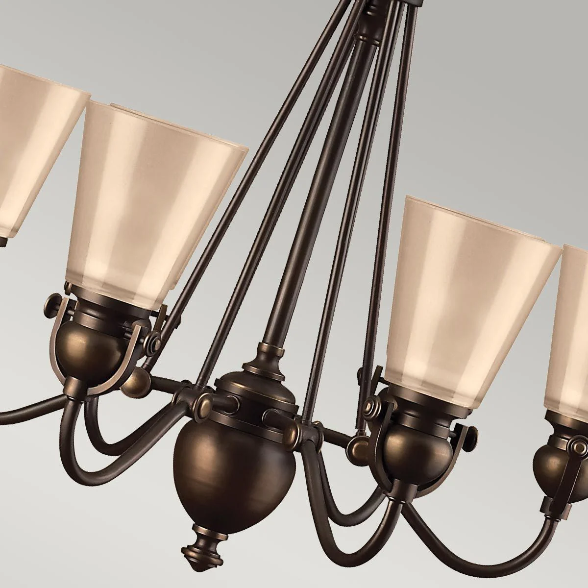 Mayflower Kronleuchter mit 6 Lichtern, alte Bronze - Image 2