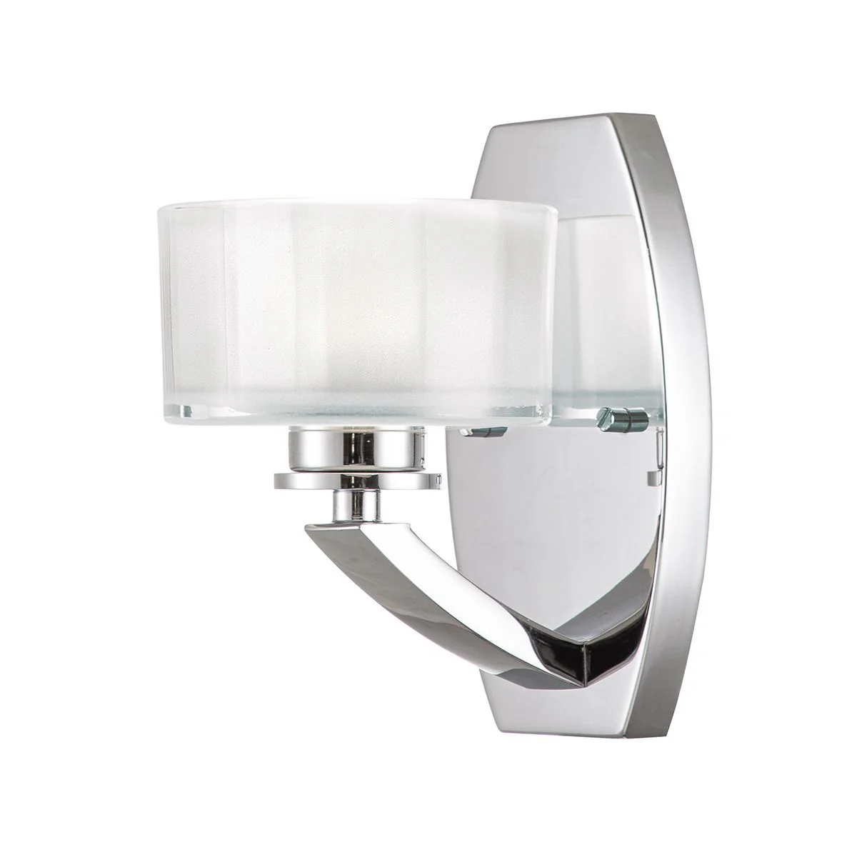Meridian 1-flammige Wandleuchte - Poliertes Chrom