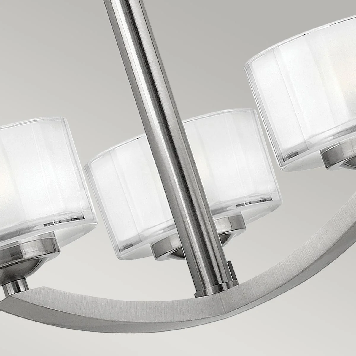 Meridian 3-flammige Halbdeckenleuchte, gebürstetes Nickel - Image 3