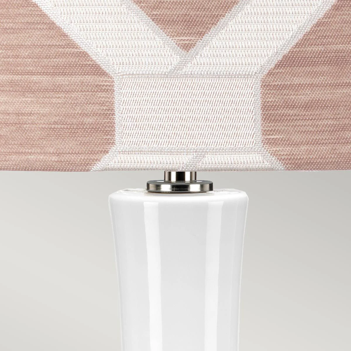 Milo 1-flammige Tischlampe - Poliertes Nickel, Weiß, Rosa - Image 2