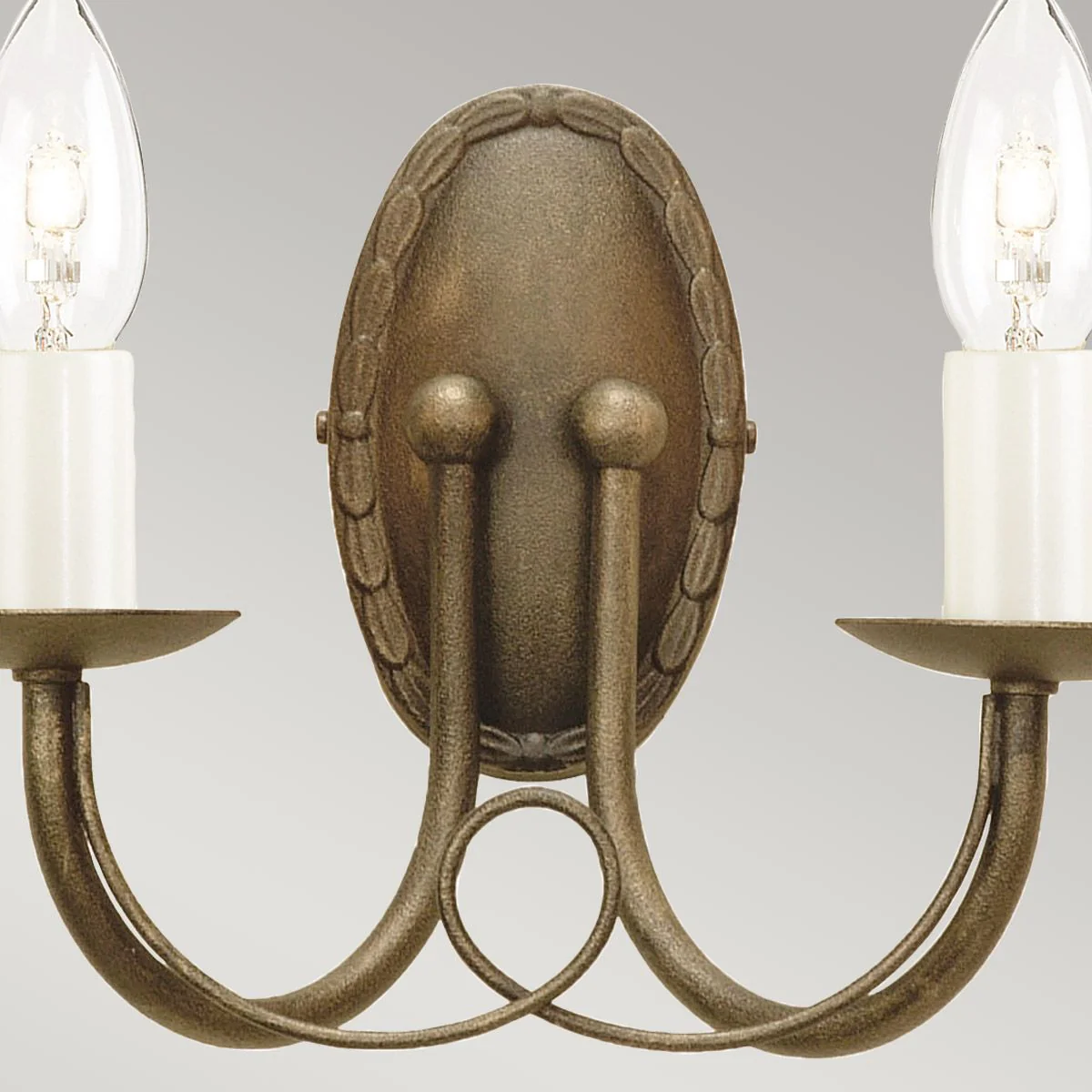 Minster 2-flammige Wandleuchte - Schwarz/Goldpatina - Image 3