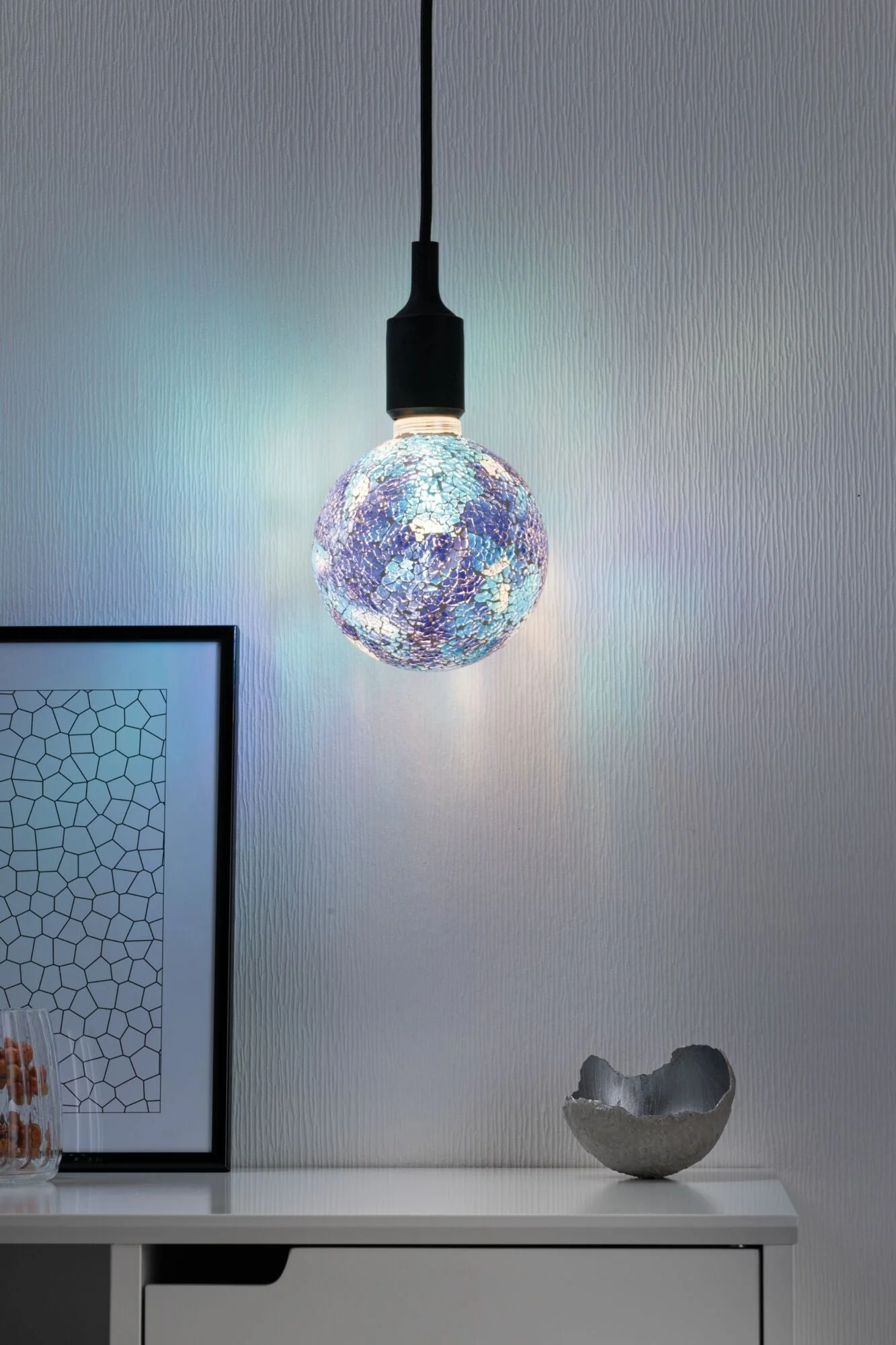 Miracle Mosaic Edition LED Globe G125 E27 470lm 5W 2700K dimmbar Blau - Image 3