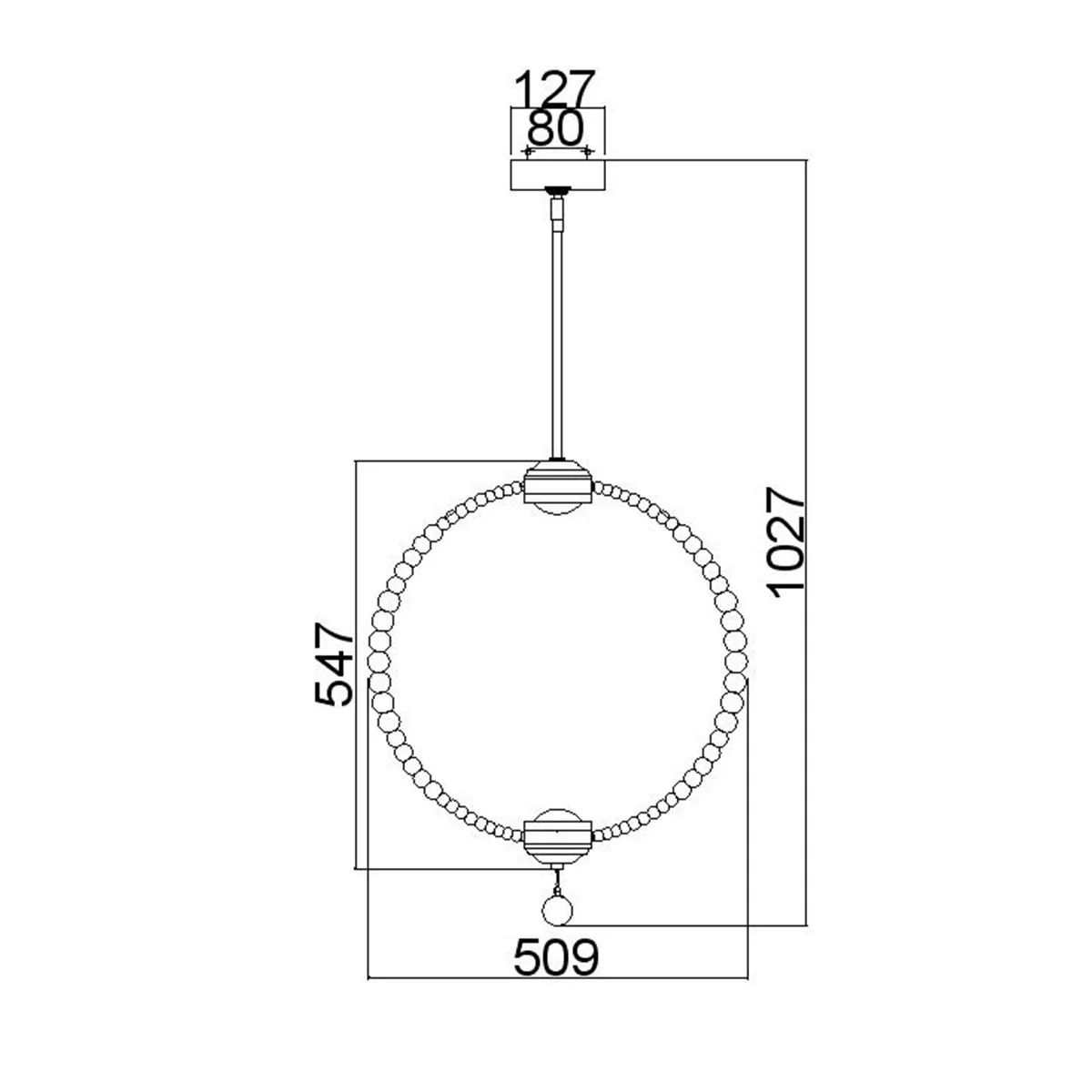 Mittelgroße LED-Pendelleuchte Oberlin - Satiniertes Nickel - Image 5