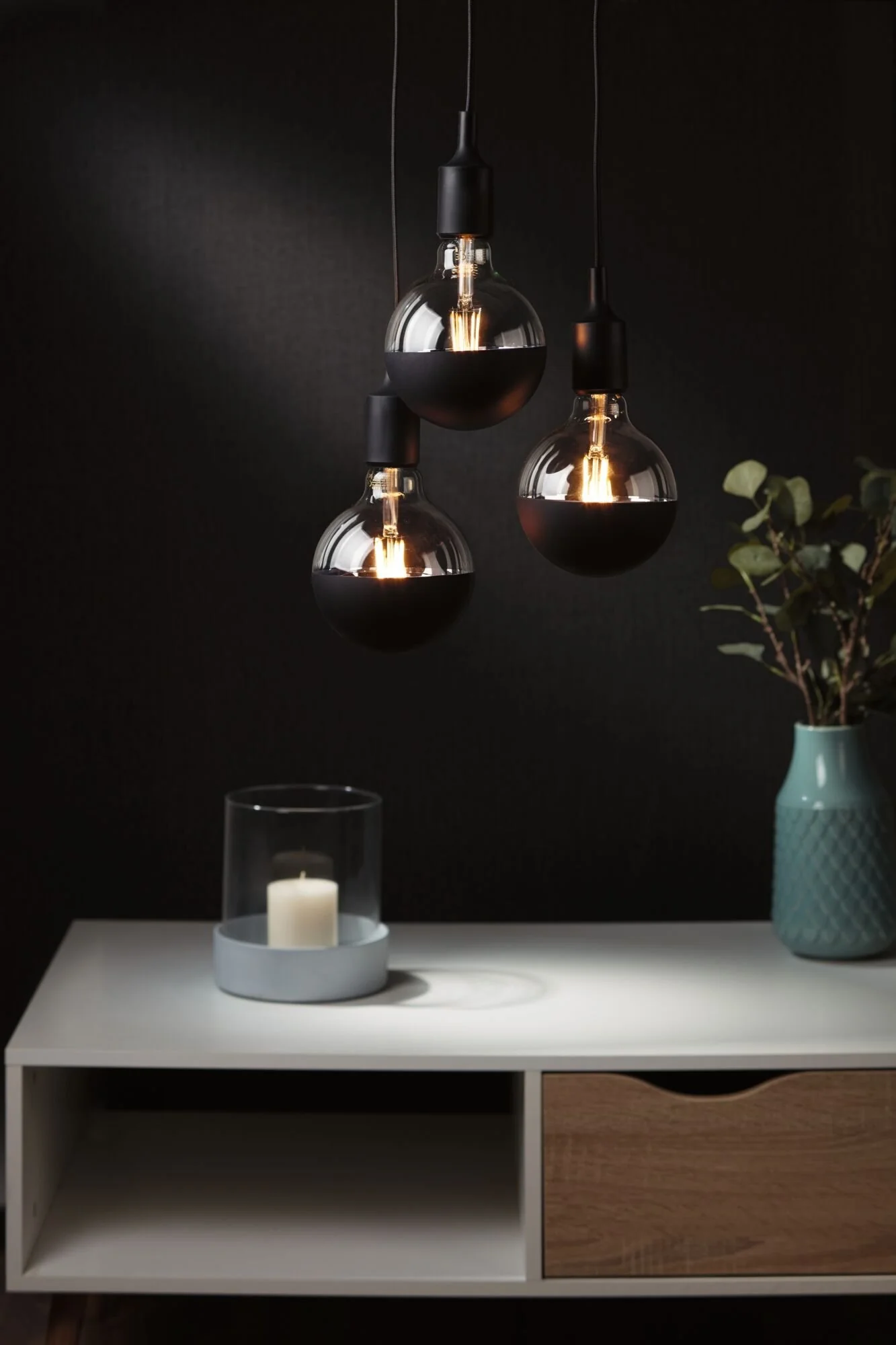 Modern Classic Edition LED Globe Kopfspiegel E27 230V 600lm 6,5W 2700K Kopfspiegel Schwarz matt  E27 230V 600lm 6,5W 2700K Kopfspiegel Schwarz matt - Image 2
