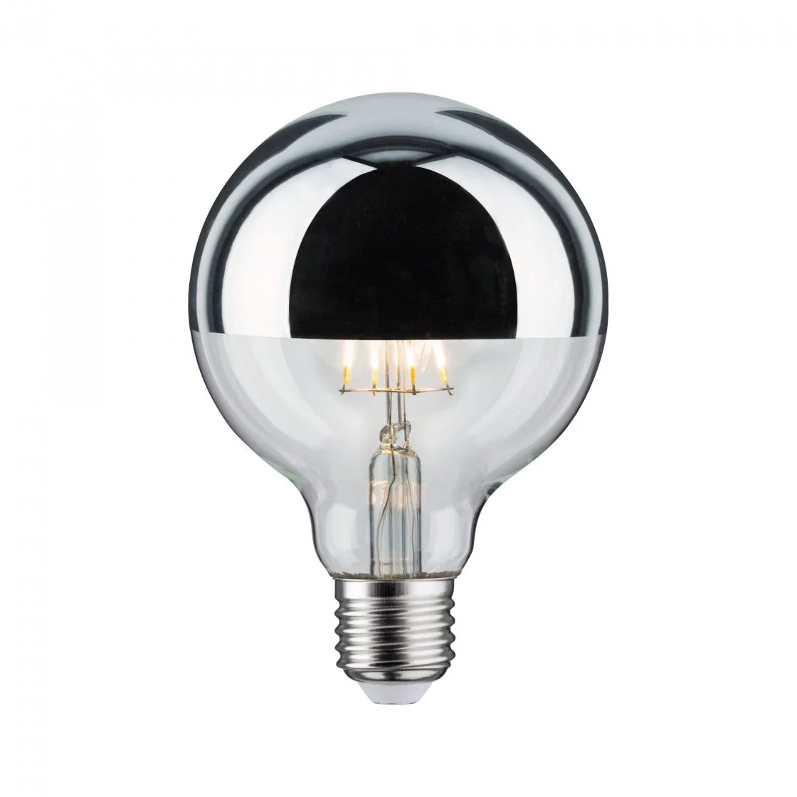 Modern Classic Edition LED Globe Kopfspiegel E27 230V 600lm 6,5W 2700K Kopfspiegel Silber  E27 230V 600lm 6,5W 2700K Kopfspiegel Silber
