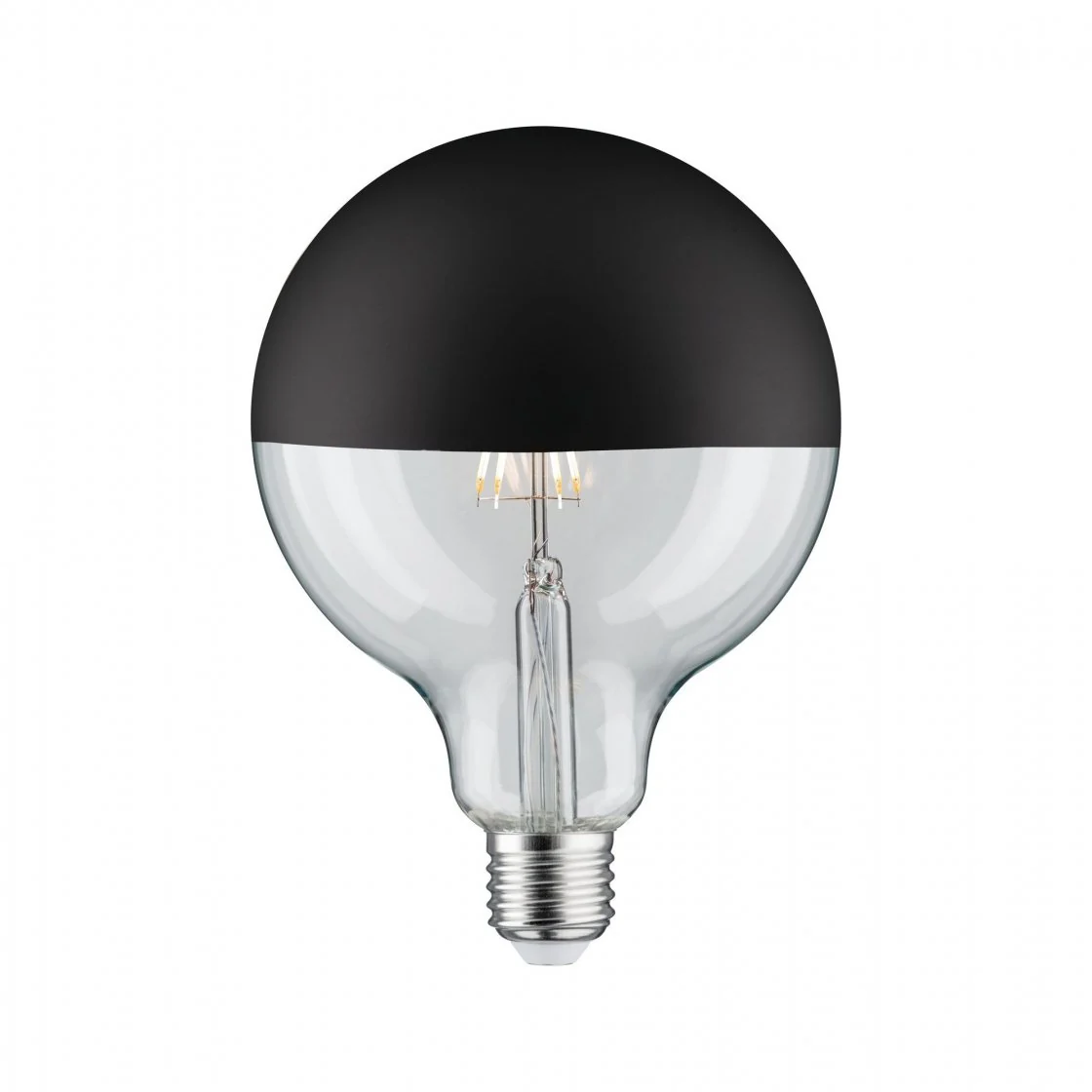 Modern Classic Edition LED Globe Kopfspiegel E27 230V 600lm 6,5W 2700K Kopfspiegel Schwarz matt