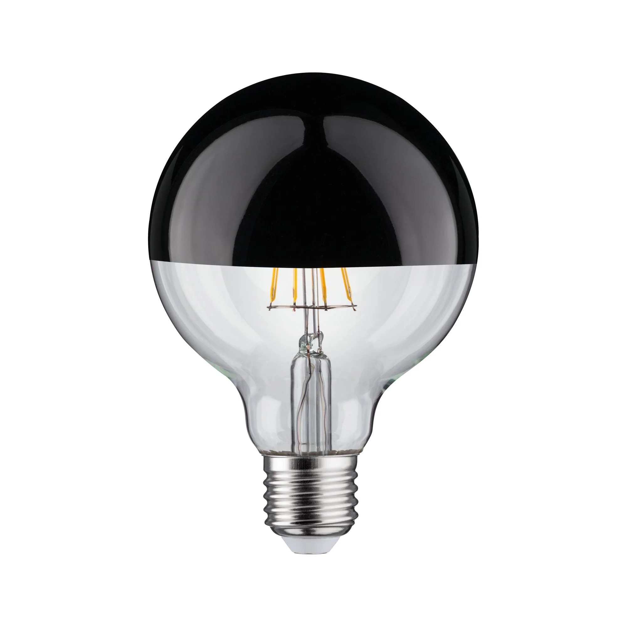 Modern Classic Edition LED Globe  Kopfspiegel E27 G95 600lm 6,5W 2700K dimmbar Kopfspiegel Schwarzchrom - Image 2