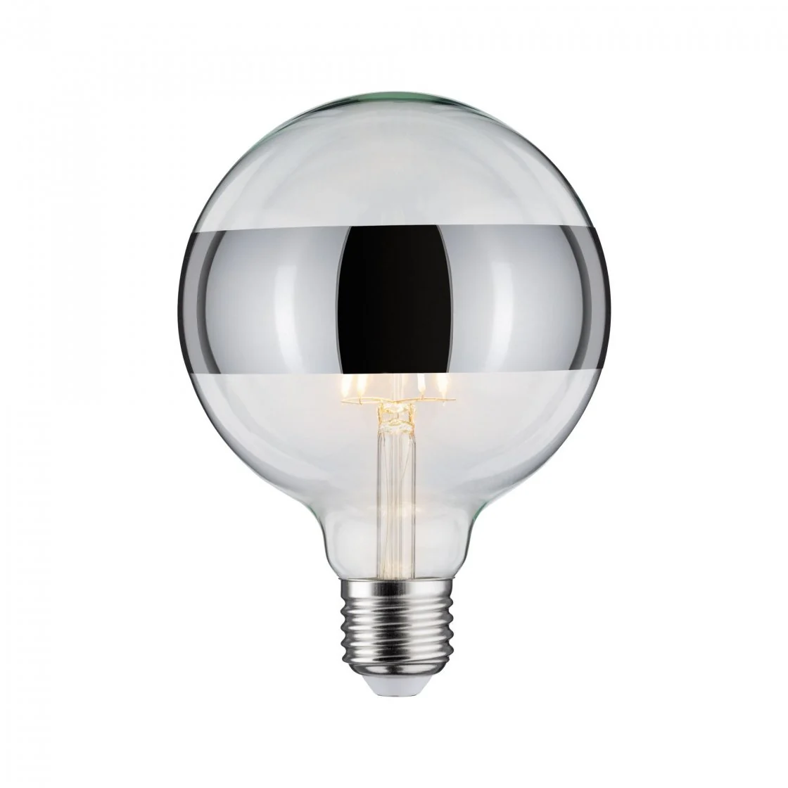 Modern Classic Edition LED Globe Ringspiegel  E27 230V 640lm 6,5W 2700K Ringspiegel Silber