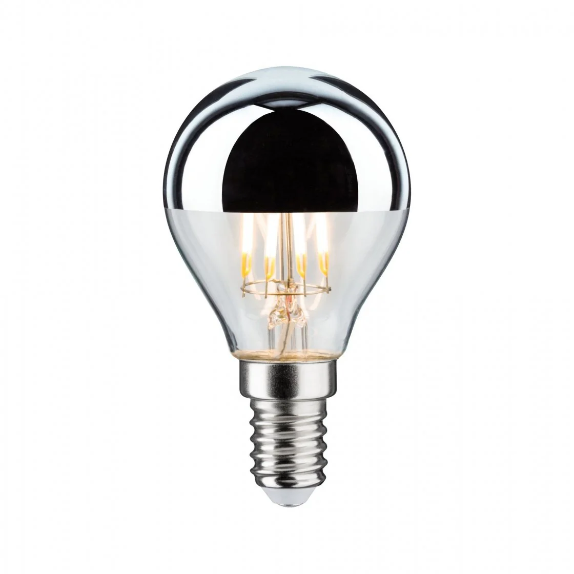 Modern Classic Edition LED Tropfen Kopfspiegel E14 230V 440lm 4,8W 2700K Kopfspiegel Silber E14 230V 440lm 4,8W 2700K Kopfspiegel Silber