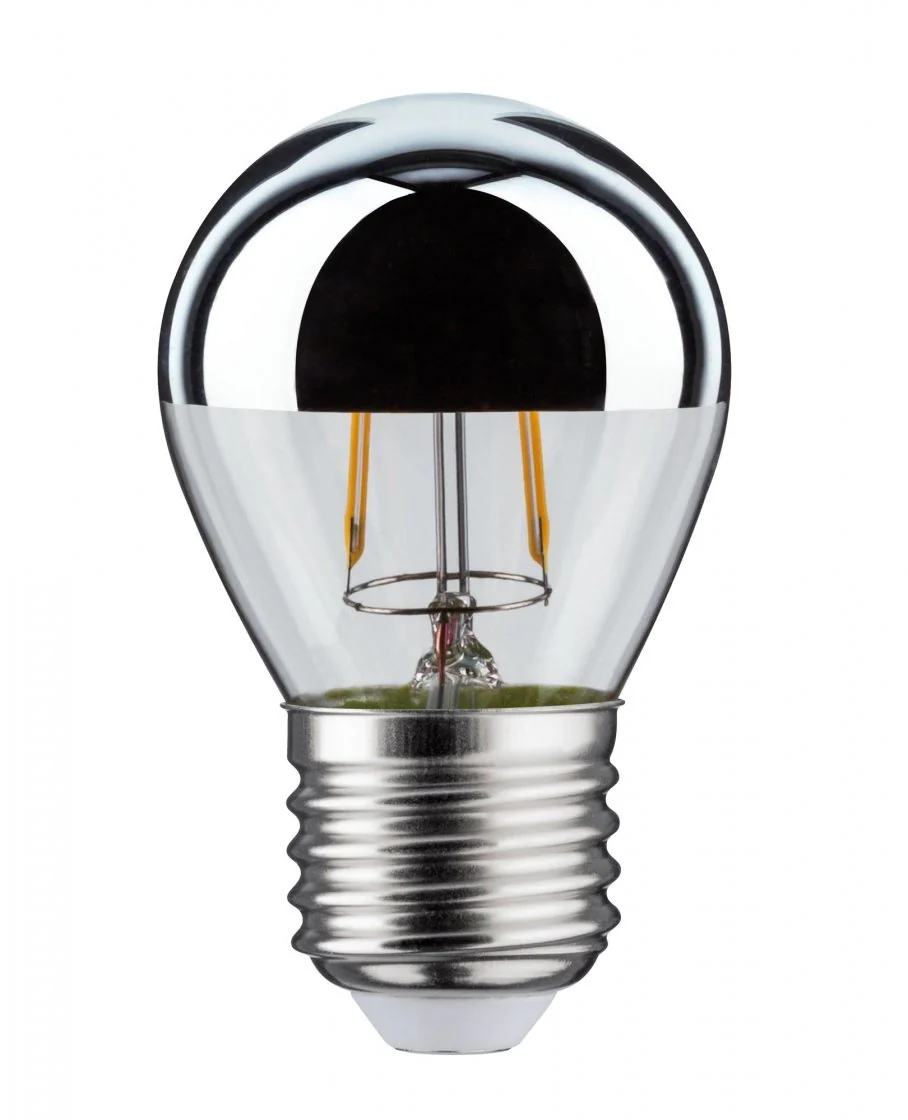 Modern Classic Edition LED Tropfen Kopfspiegel  E27 230V 220lm 2,6W 2700K Kopfspiegel Silber - Image 4