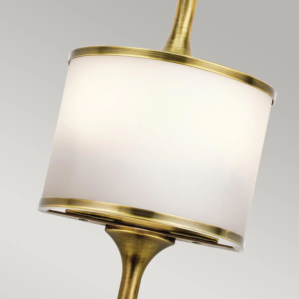 Mona 2-flammige kleine Wandleuchte - Naturmessing - Image 2
